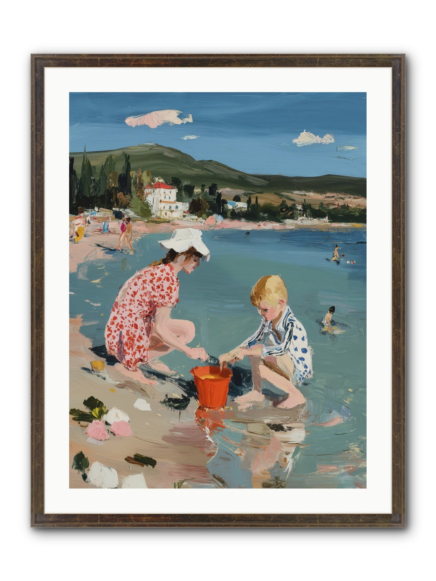 Pure Bliss Framed Print - Slimwoods Black/Gold 24x32