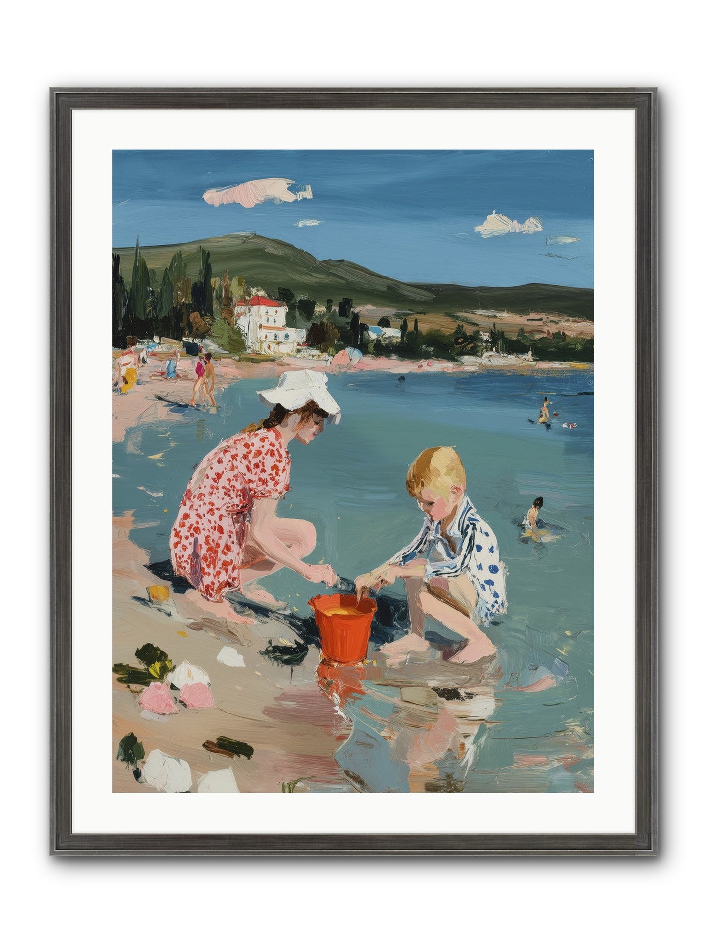 Pure Bliss Framed Print - Slimwoods Black/Silver 24x32