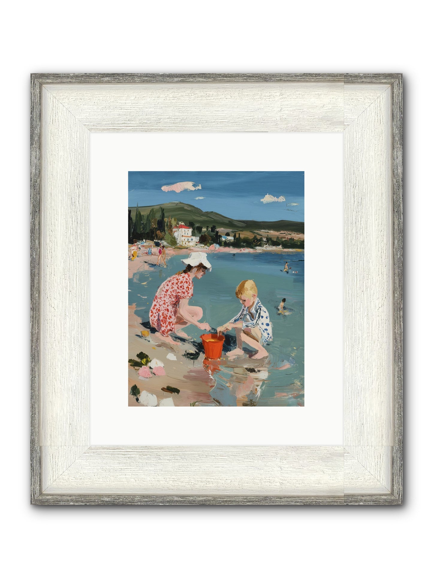 Pure Bliss Framed Print - Driftwood White 9x12