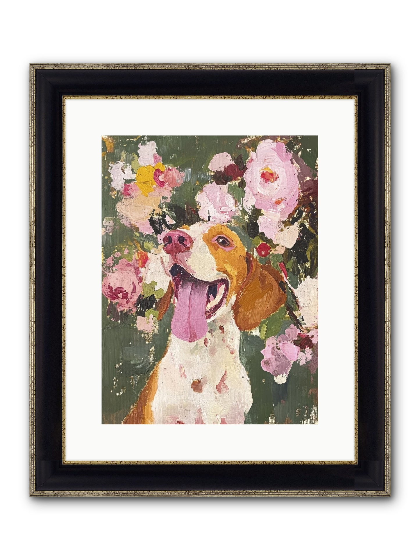 Pure Joy Embodied Framed Print - Black & Gold 12x16