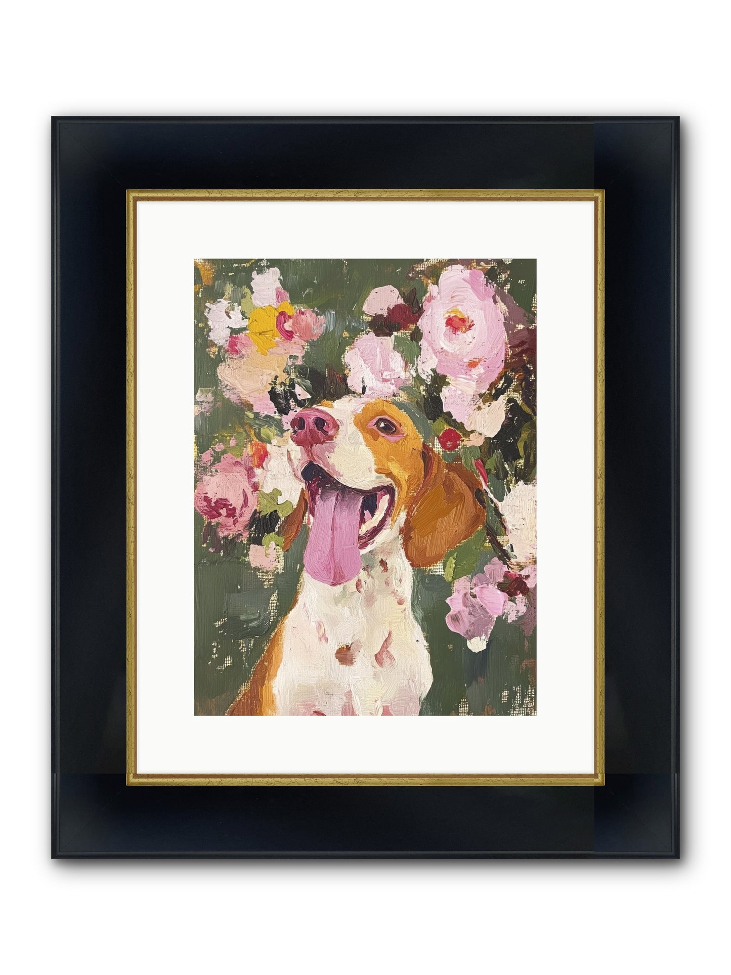 Pure Joy Embodied Framed Print - Wide Black w/Gold 12x16