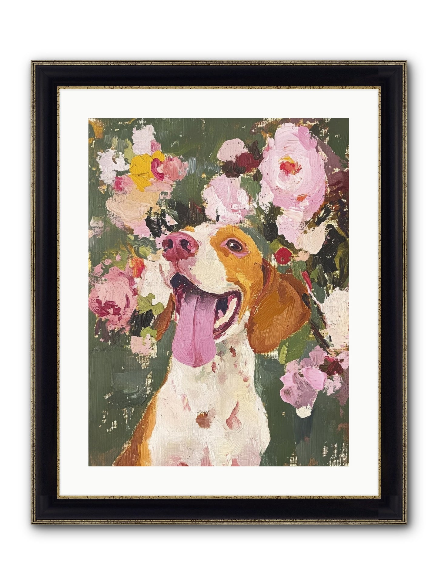 Pure Joy Embodied Framed Print - Black & Gold 18x24
