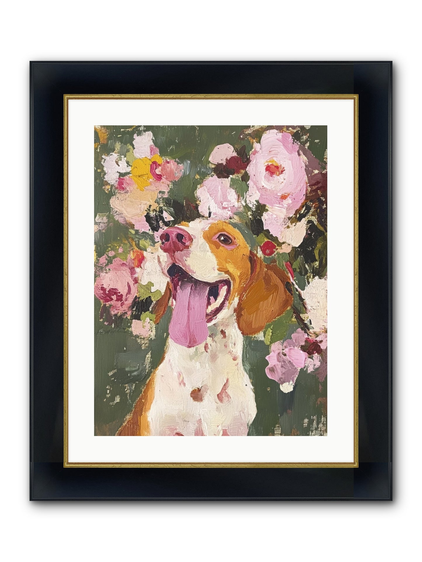 Pure Joy Embodied Framed Print - Wide Black w/Gold 18x24