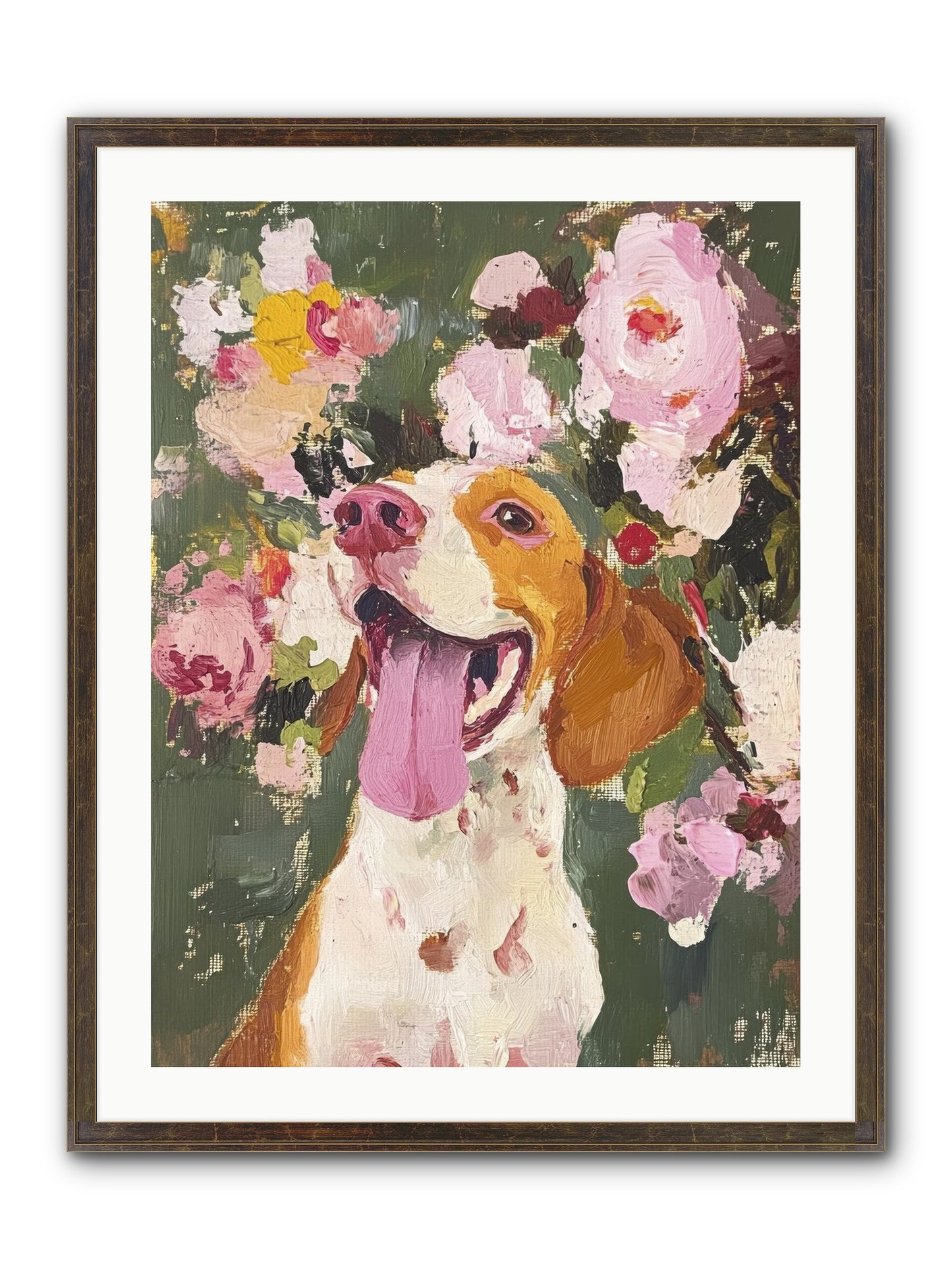 Pure Joy Embodied Framed Print - Slimwoods Black/Gold 24x32