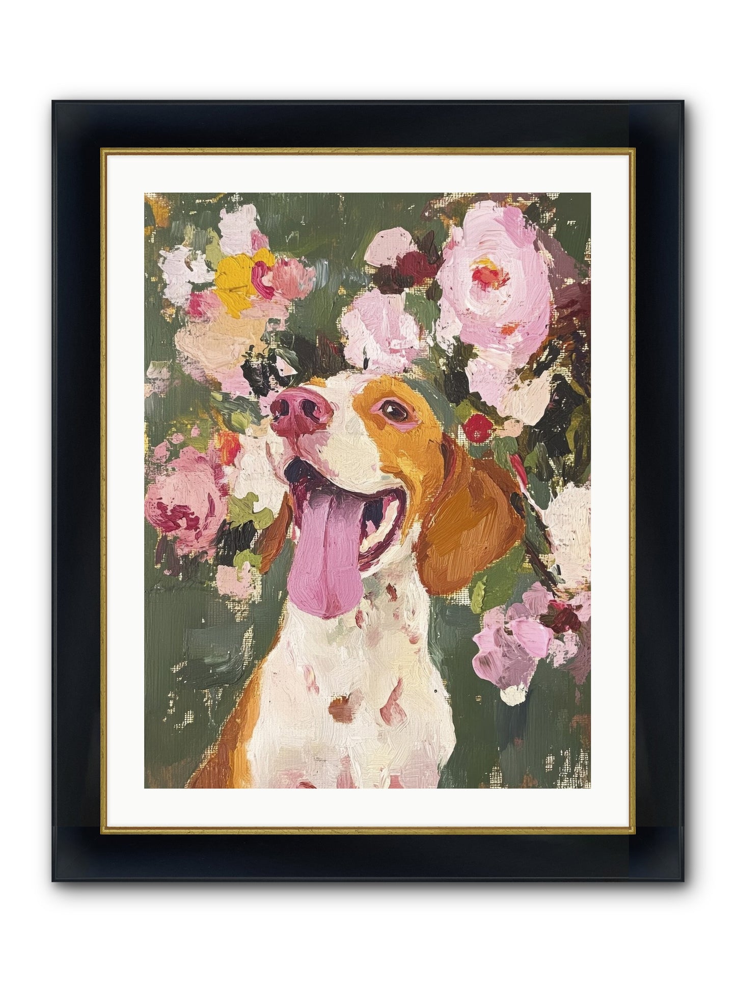 Pure Joy Embodied Framed Print - Wide Black w/Gold 24x32