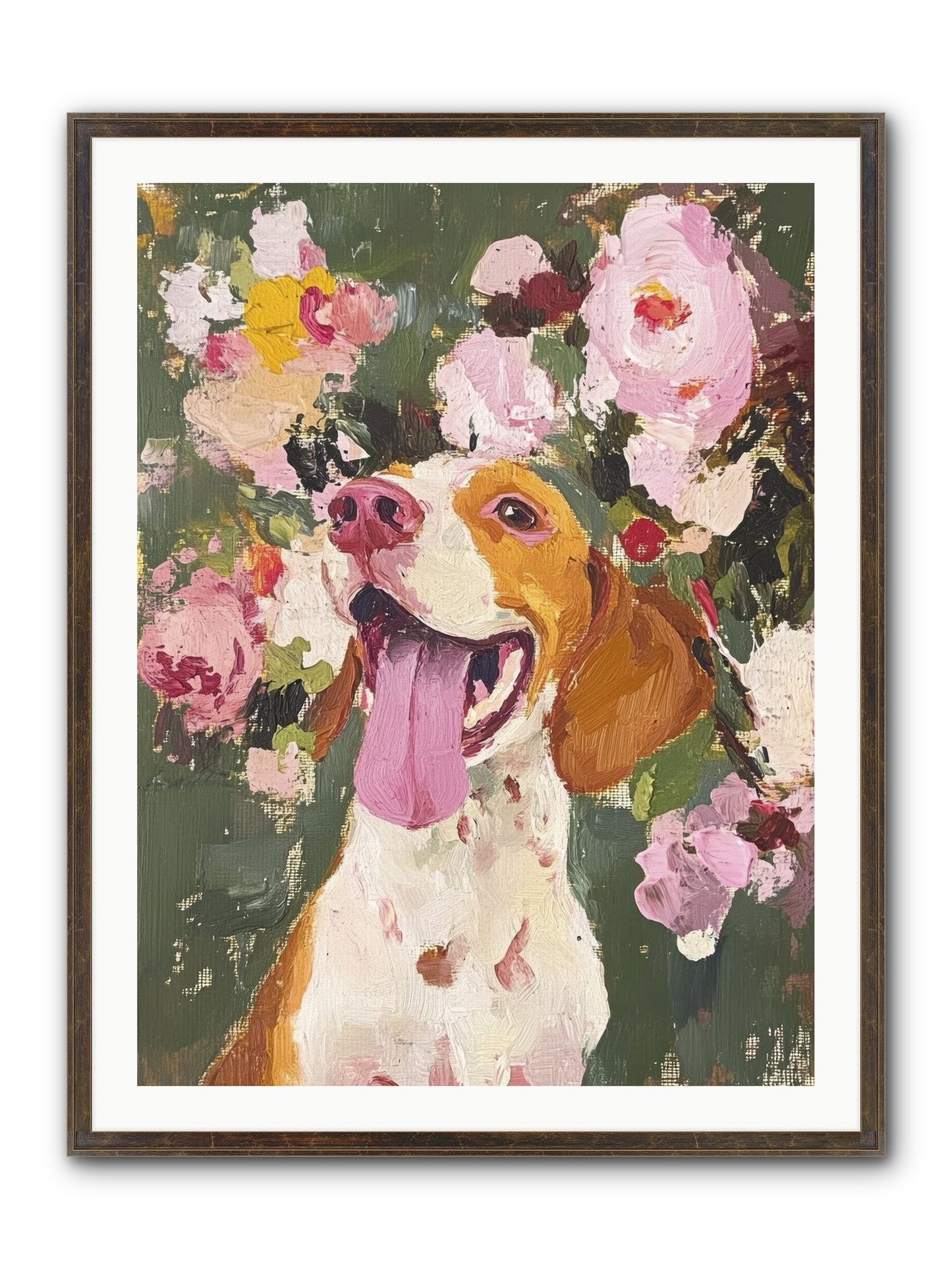 Pure Joy Embodied Framed Print - Slimwoods Black/Gold 30x40