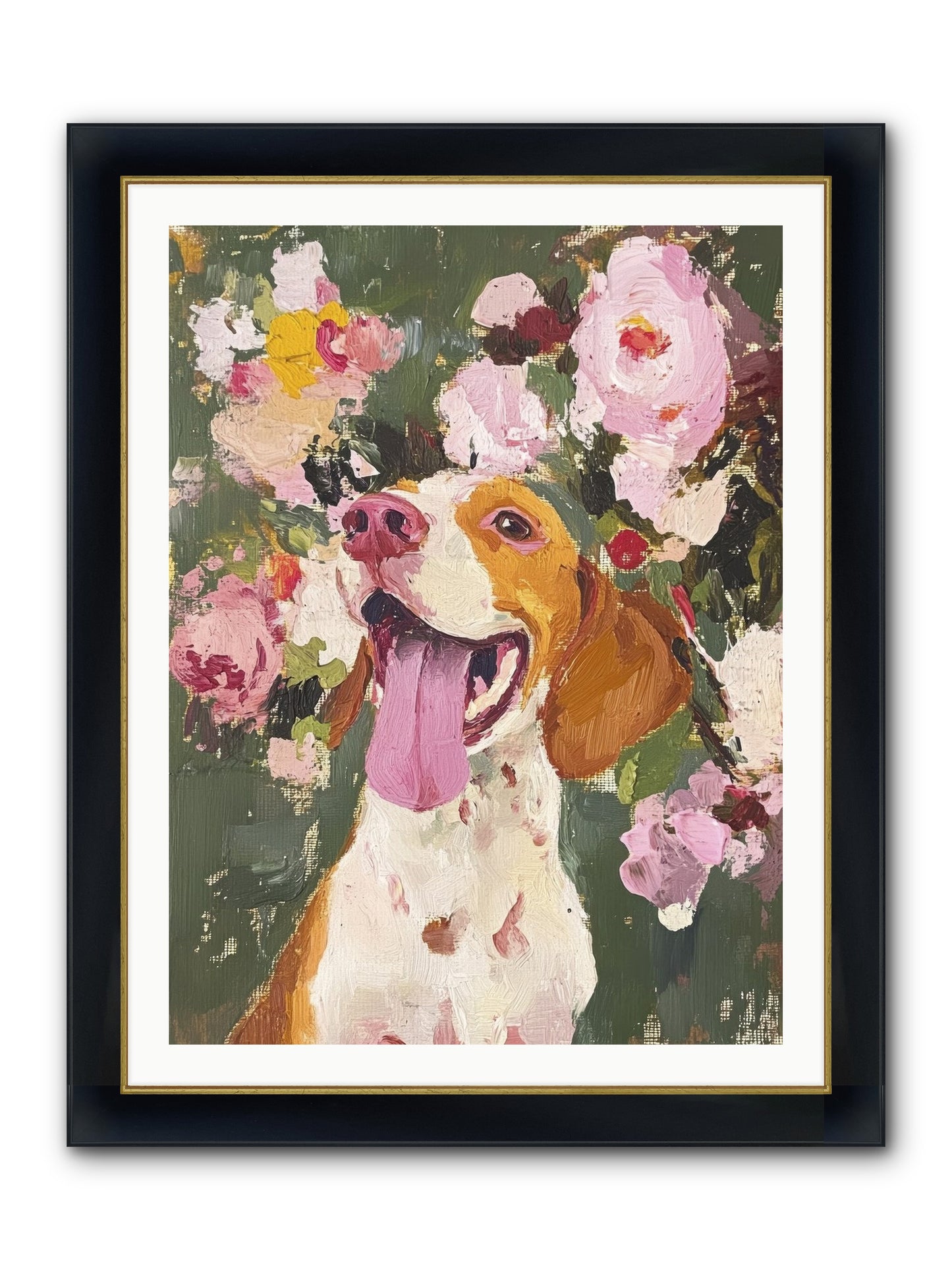 Pure Joy Embodied Framed Print - Wide Black w/Gold 30x40
