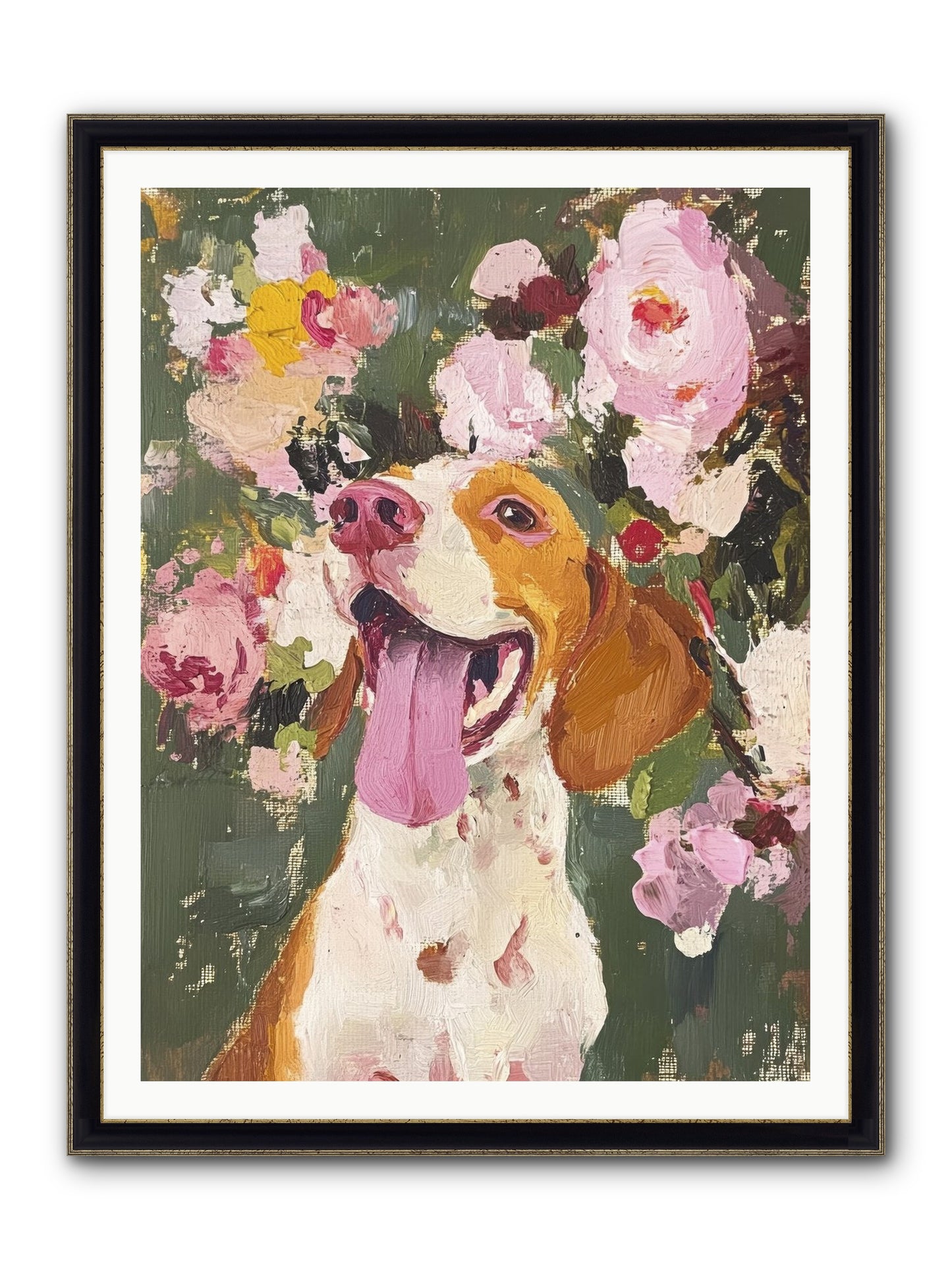Pure Joy Embodied Framed Print - Black & Gold 36x48