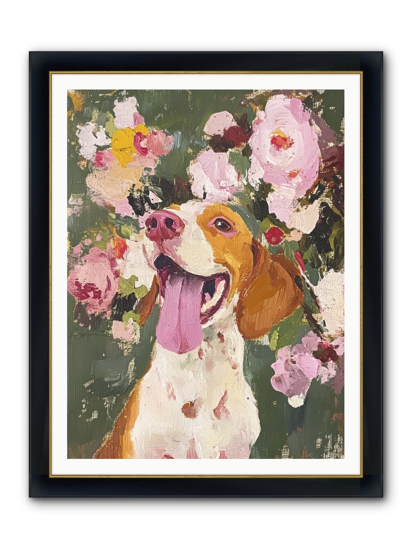 Pure Joy Embodied Framed Print - Wide Black w/Gold 36x48