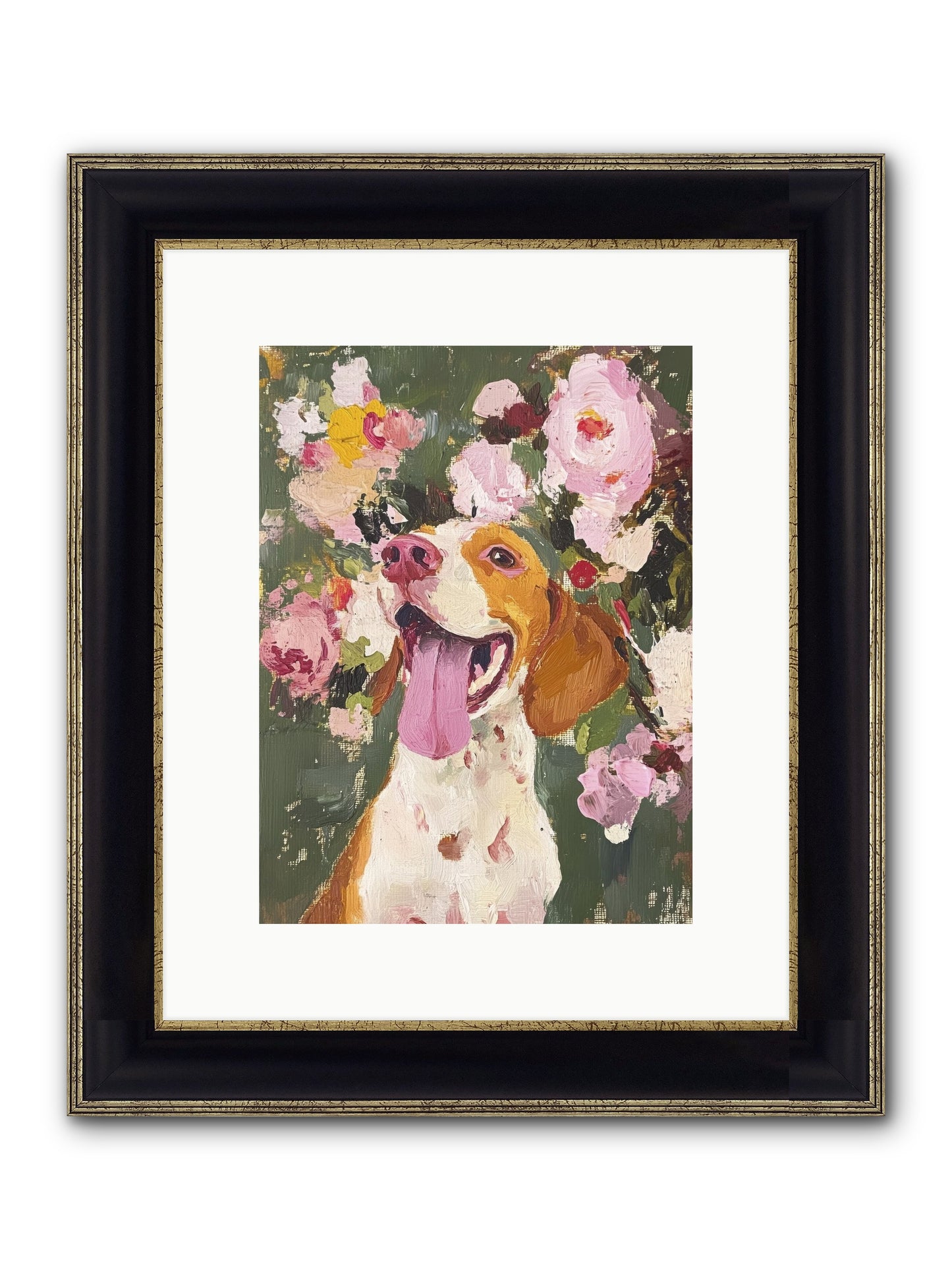 Pure Joy Embodied Framed Print - Black & Gold 9x12