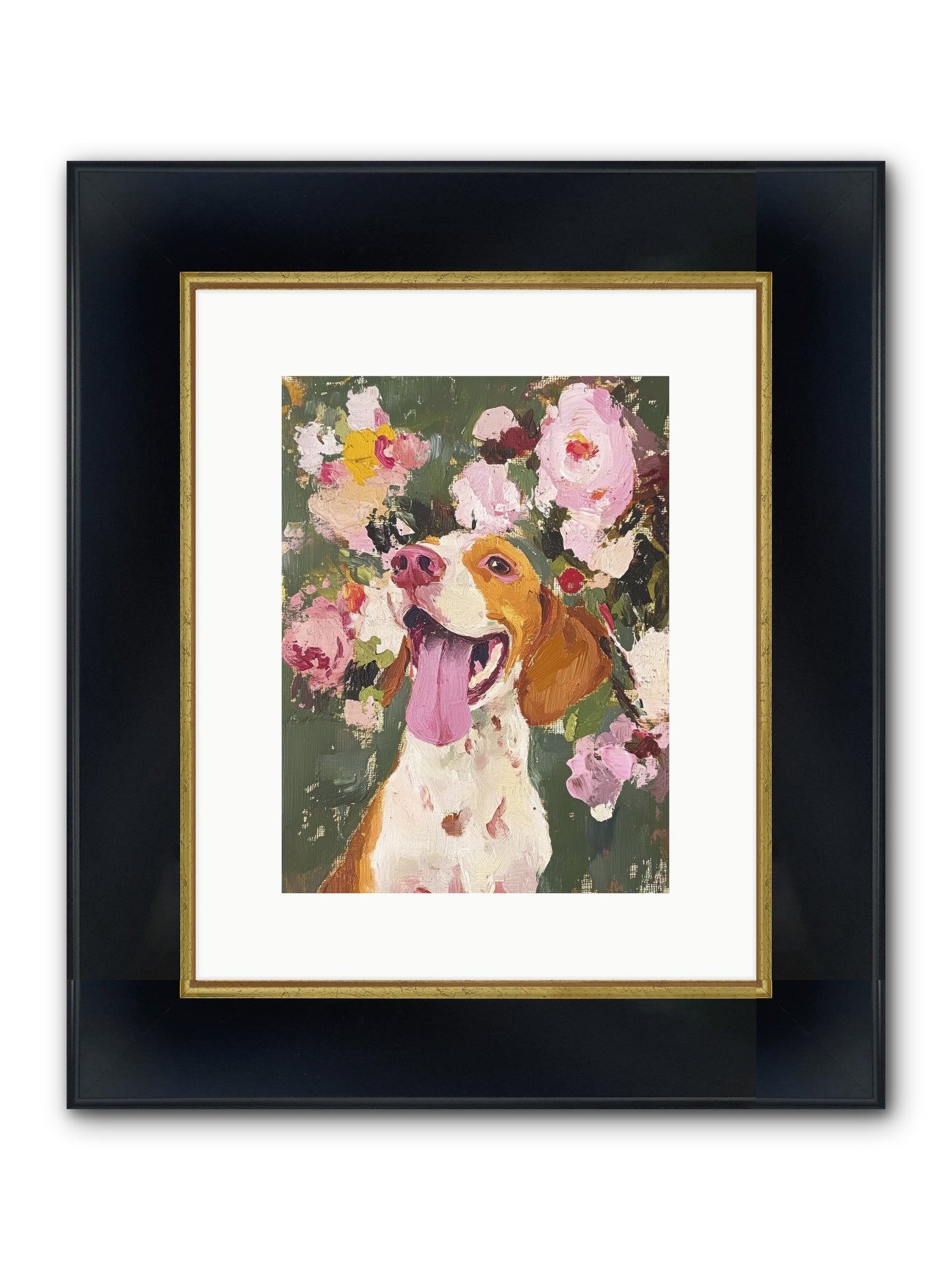 Pure Joy Embodied Framed Print - Wide Black w/Gold 9x12