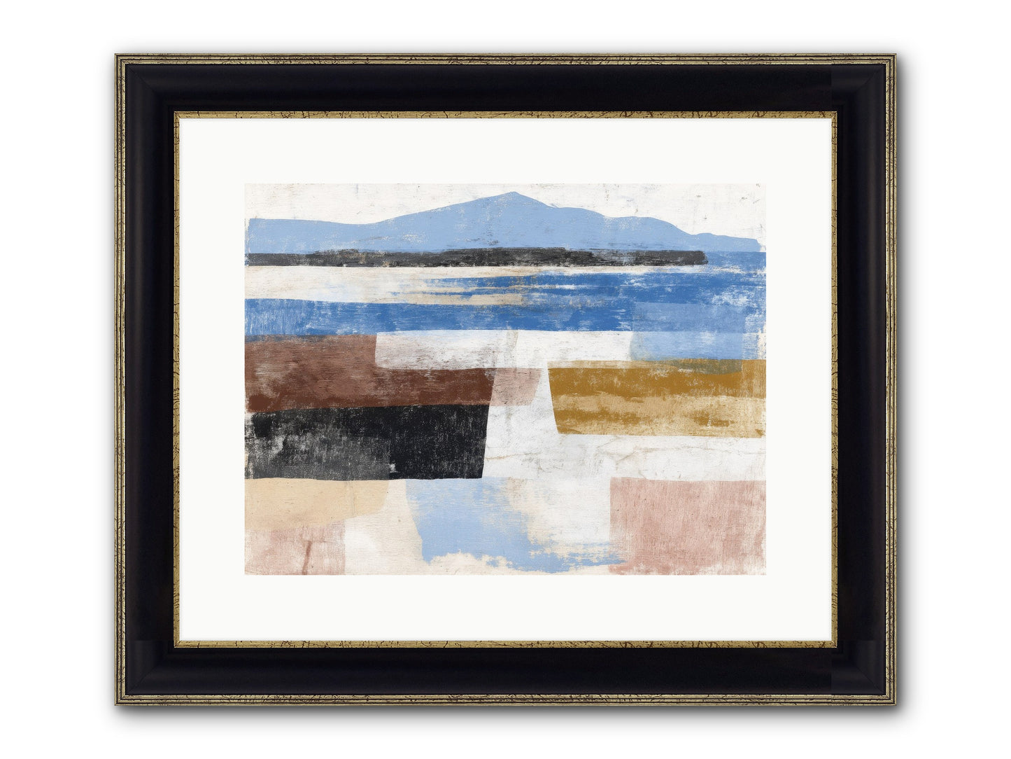 Pyralis Crest Framed Print - Black & Gold 16x12