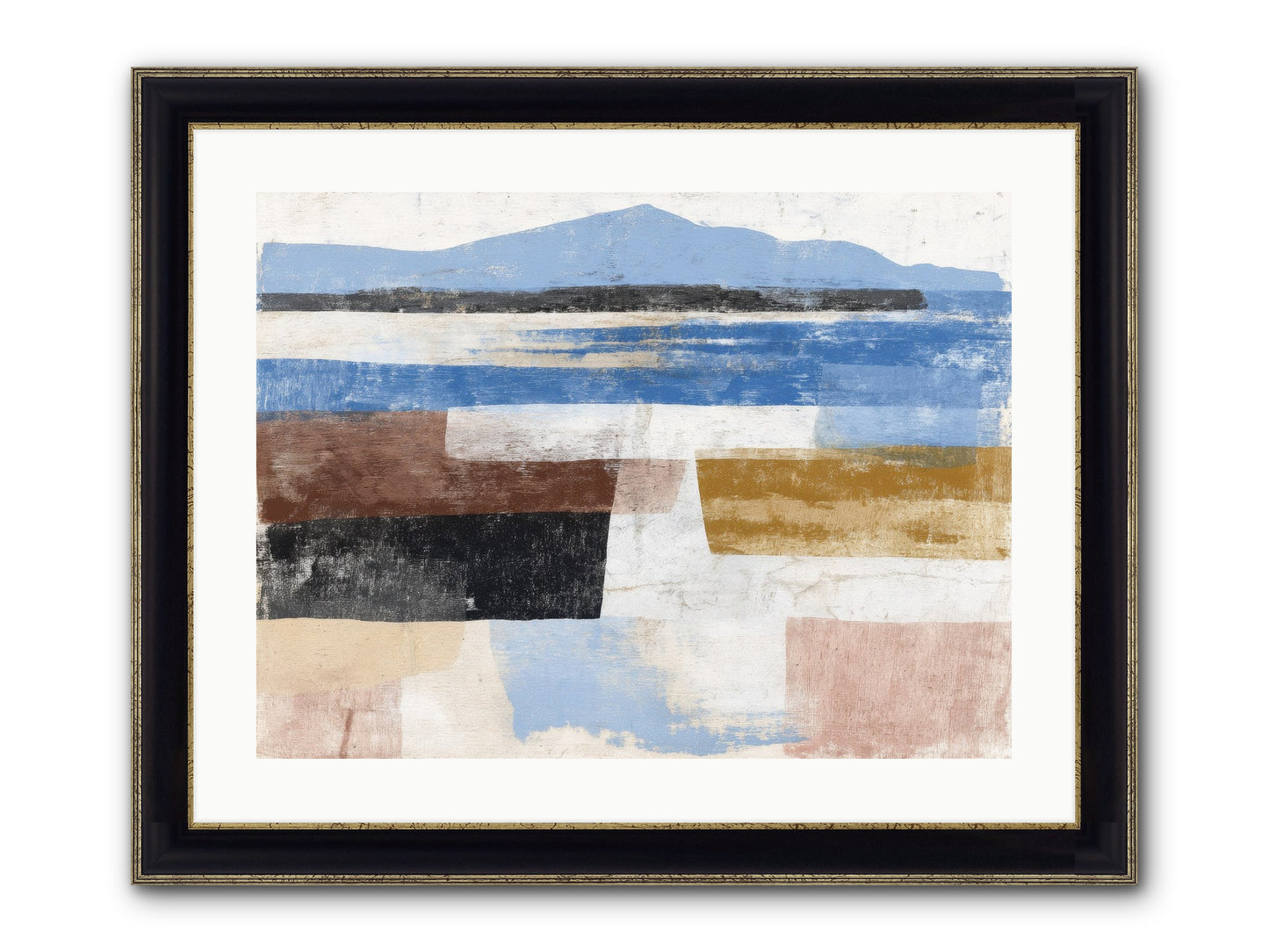 Pyralis Crest Framed Print - Black & Gold 24x18