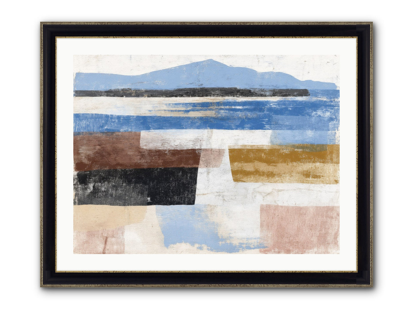 Pyralis Crest Framed Print - Black & Gold 32x24