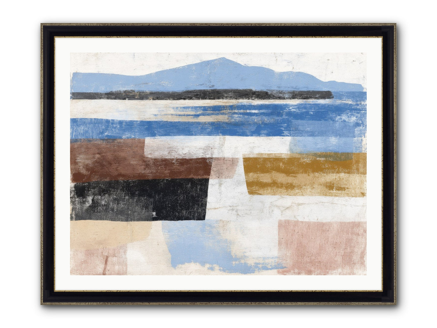 Pyralis Crest Framed Print - Black & Gold 40x30