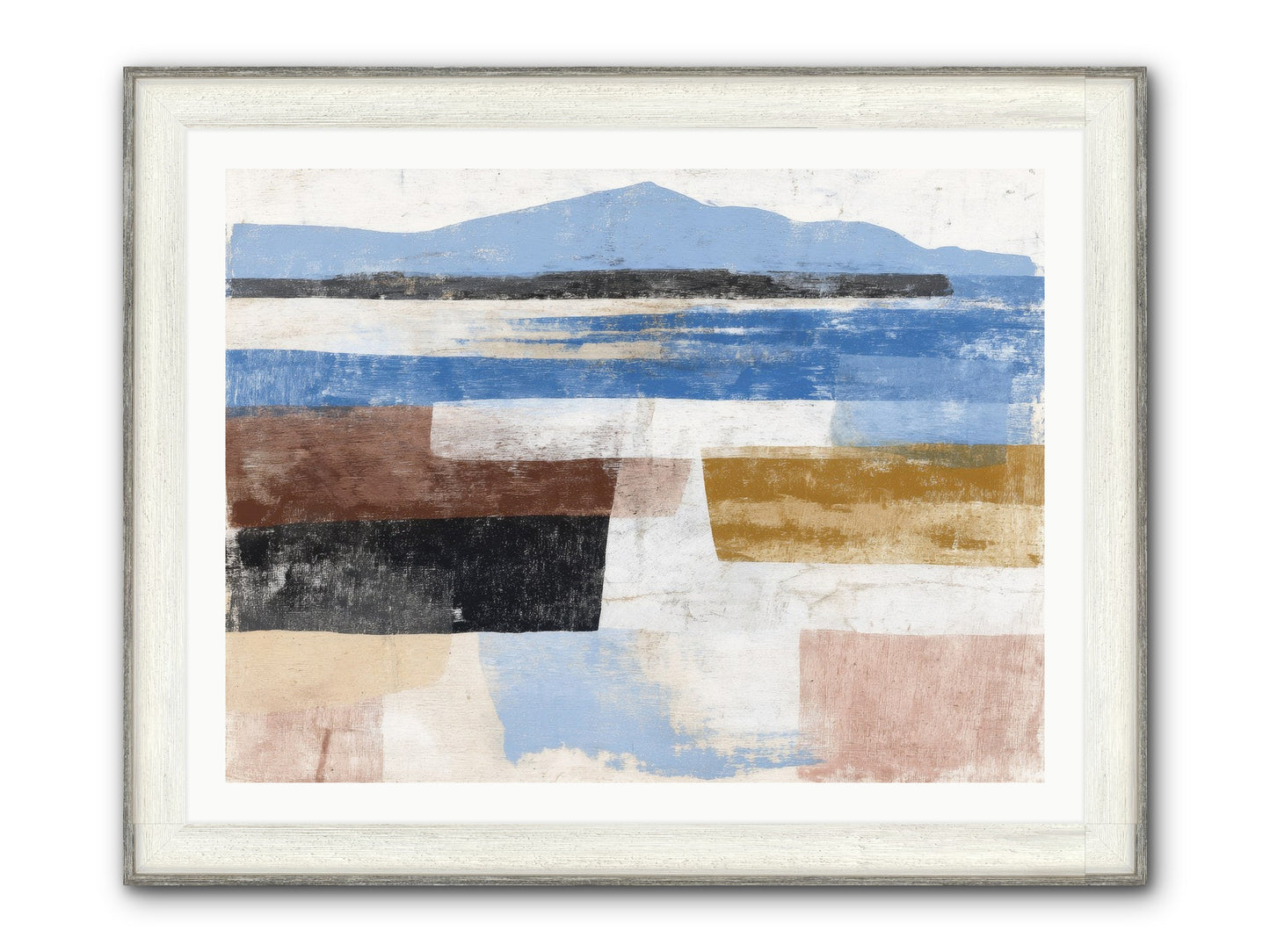 Pyralis Crest Framed Print - Driftwood White 40x30