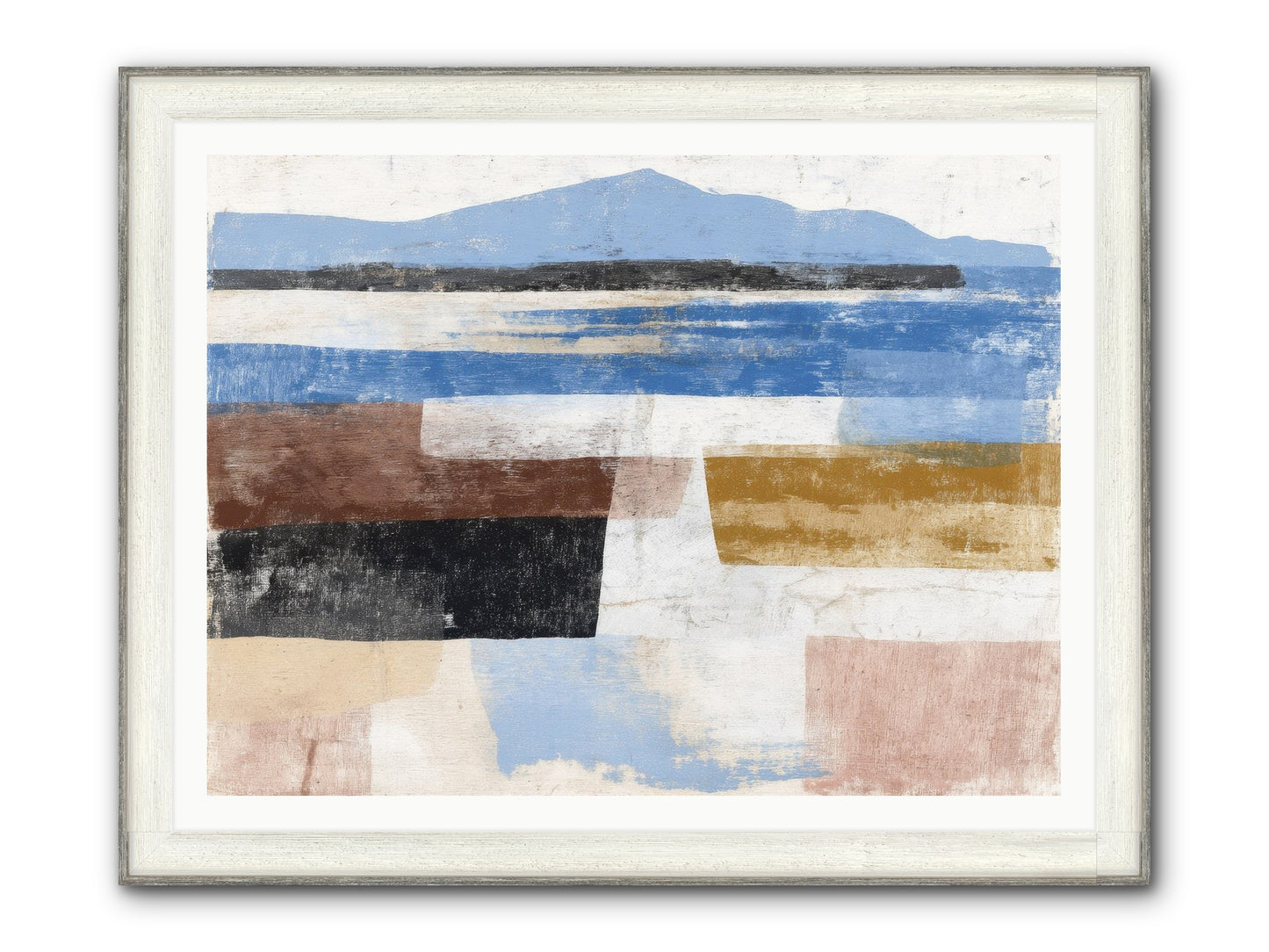 Pyralis Crest Framed Print - Driftwood White 48x36