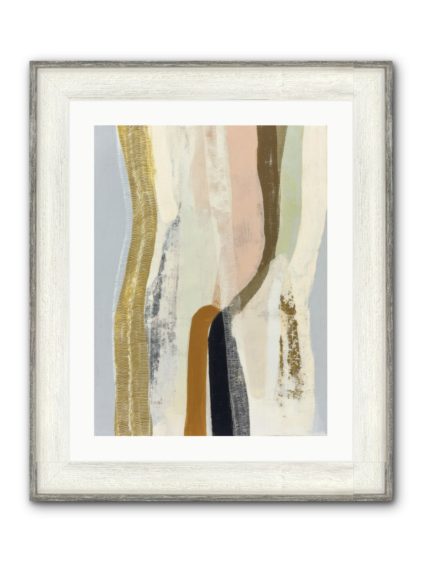 Quell Framed Print - Driftwood White 18x24