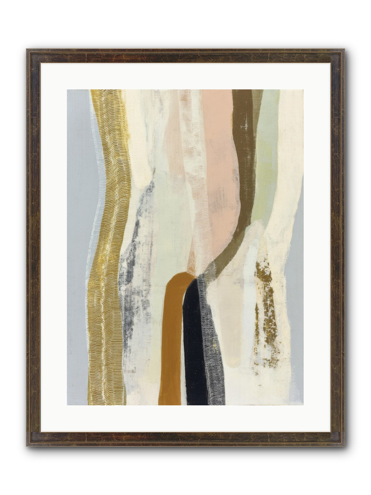 Quell Framed Print - Slimwoods Black/Gold 18x24