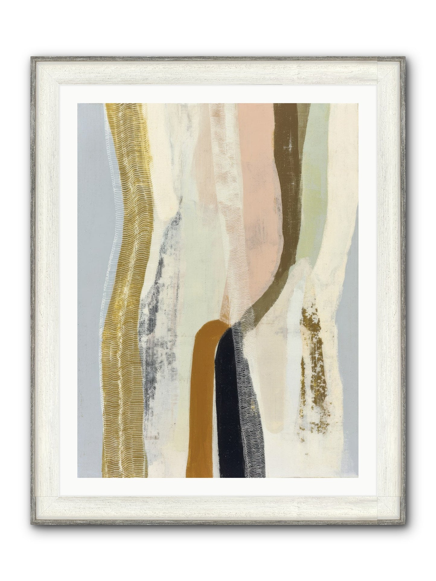 Quell Framed Print - Driftwood White 30x40