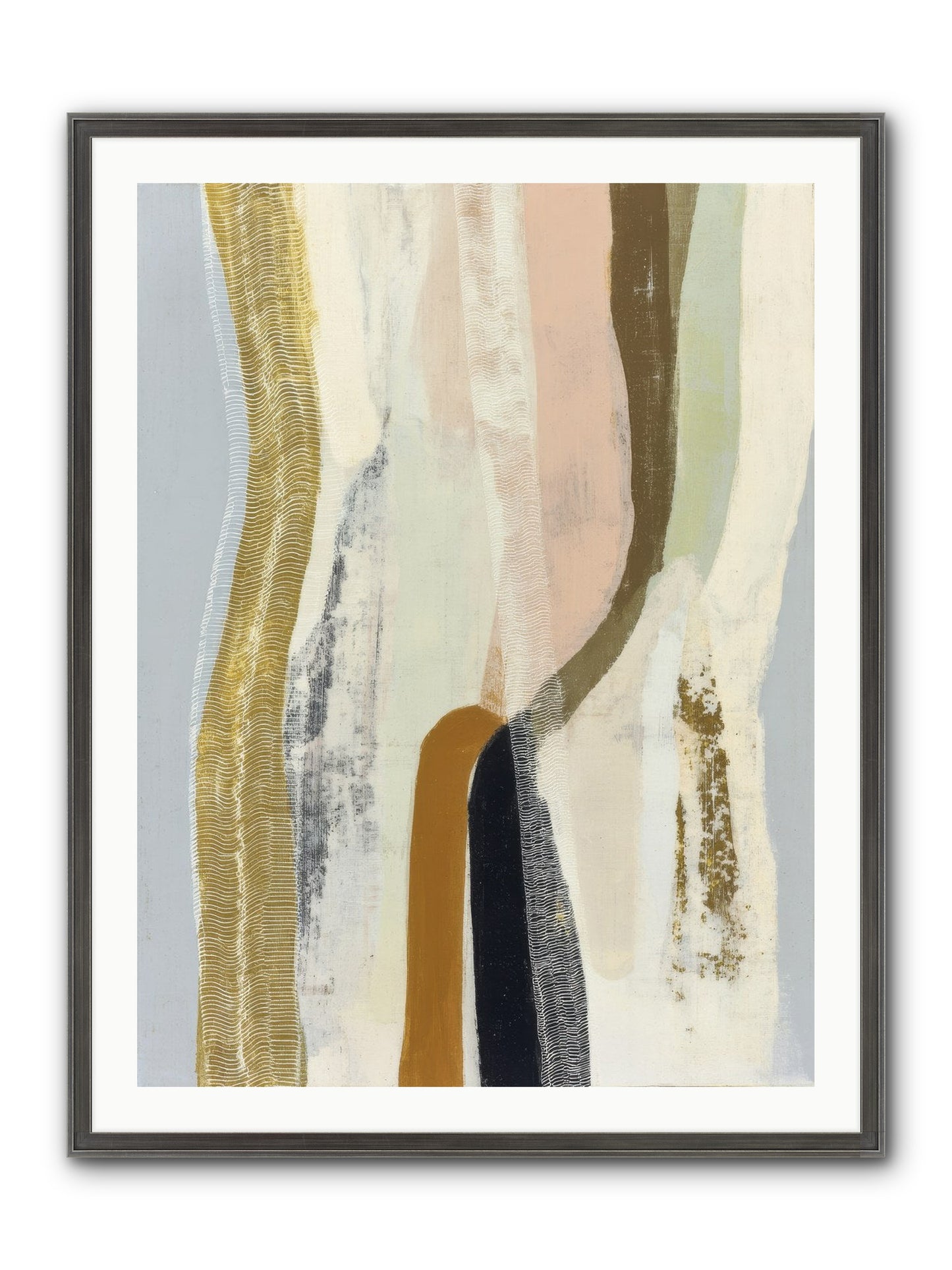 Quell Framed Print - Slimwoods Black/Silver 30x40