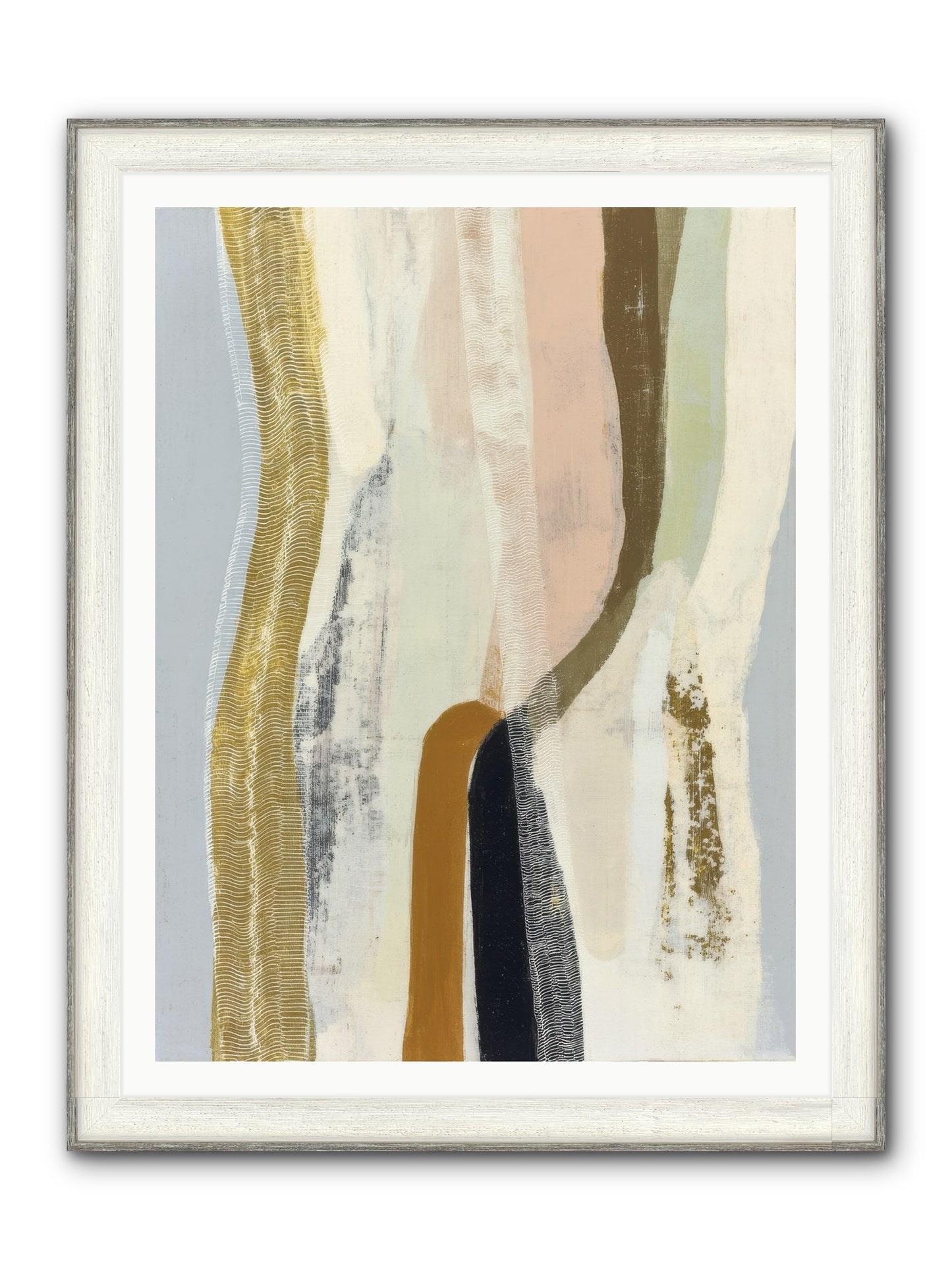 Quell Framed Print - Driftwood White 36x48