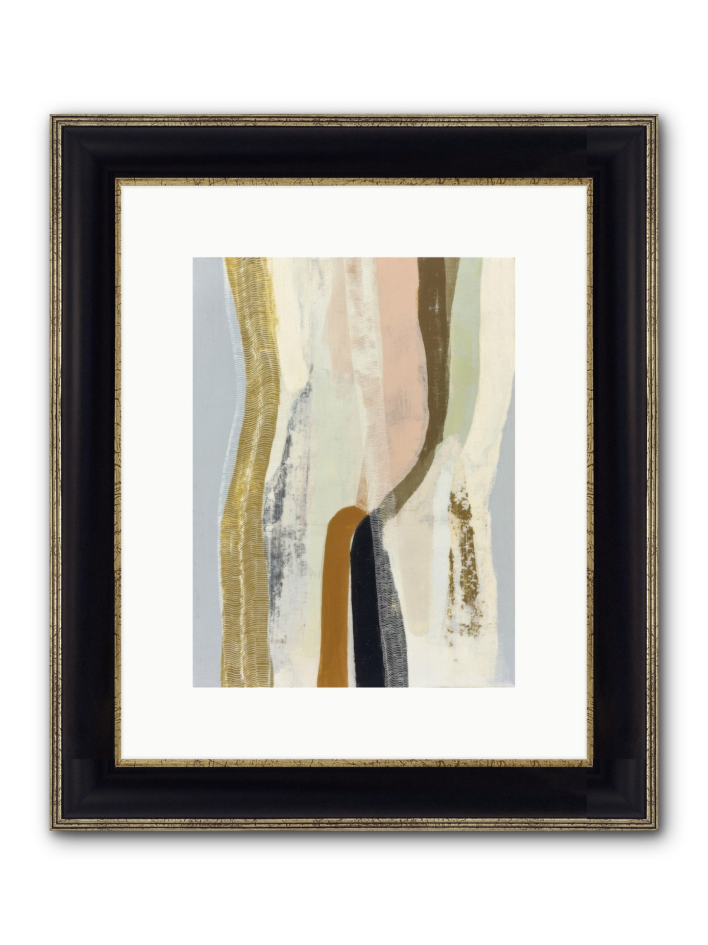 Quell Framed Print - Black & Gold 9x12