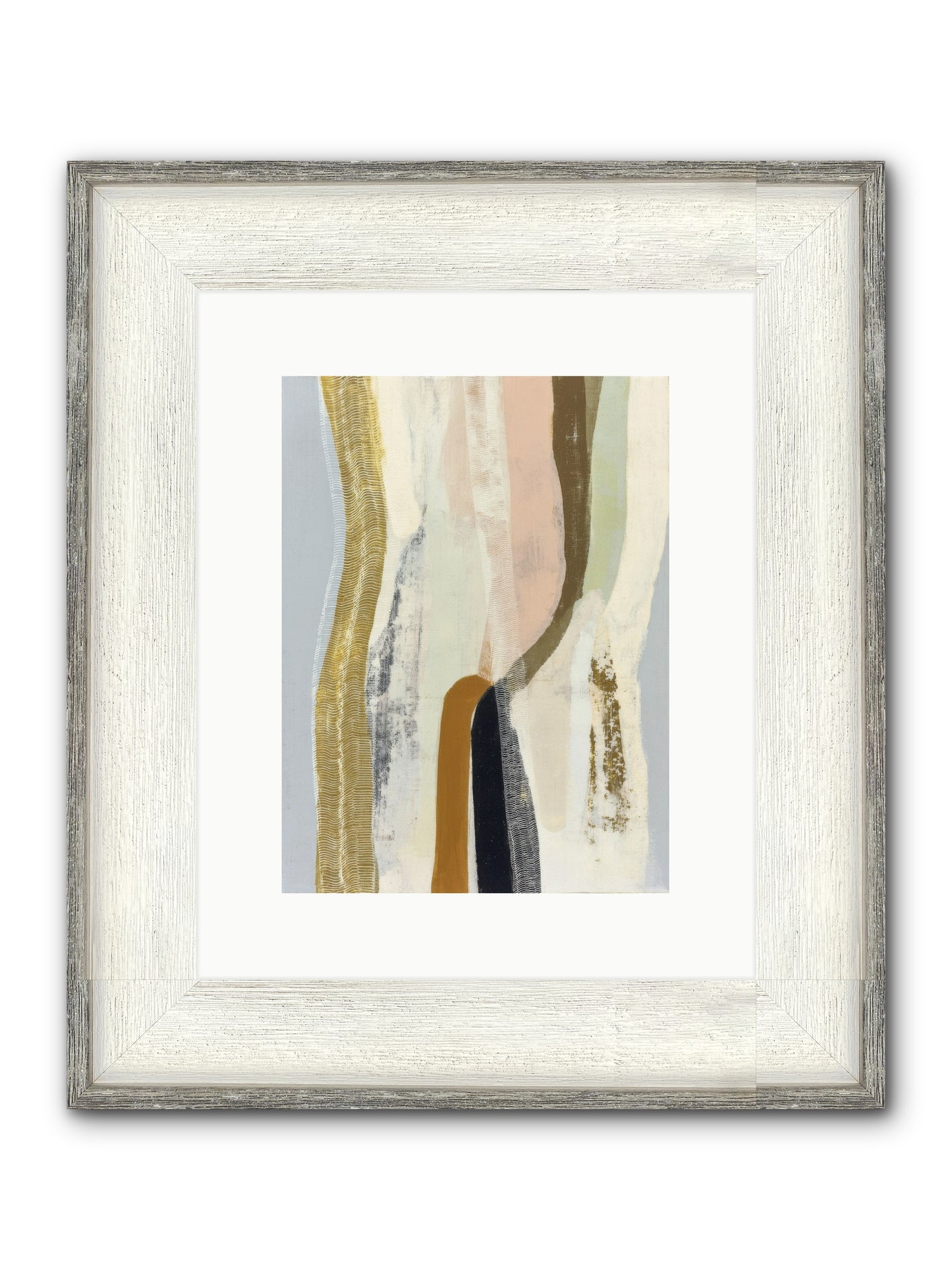 Quell Framed Print - Driftwood White 9x12