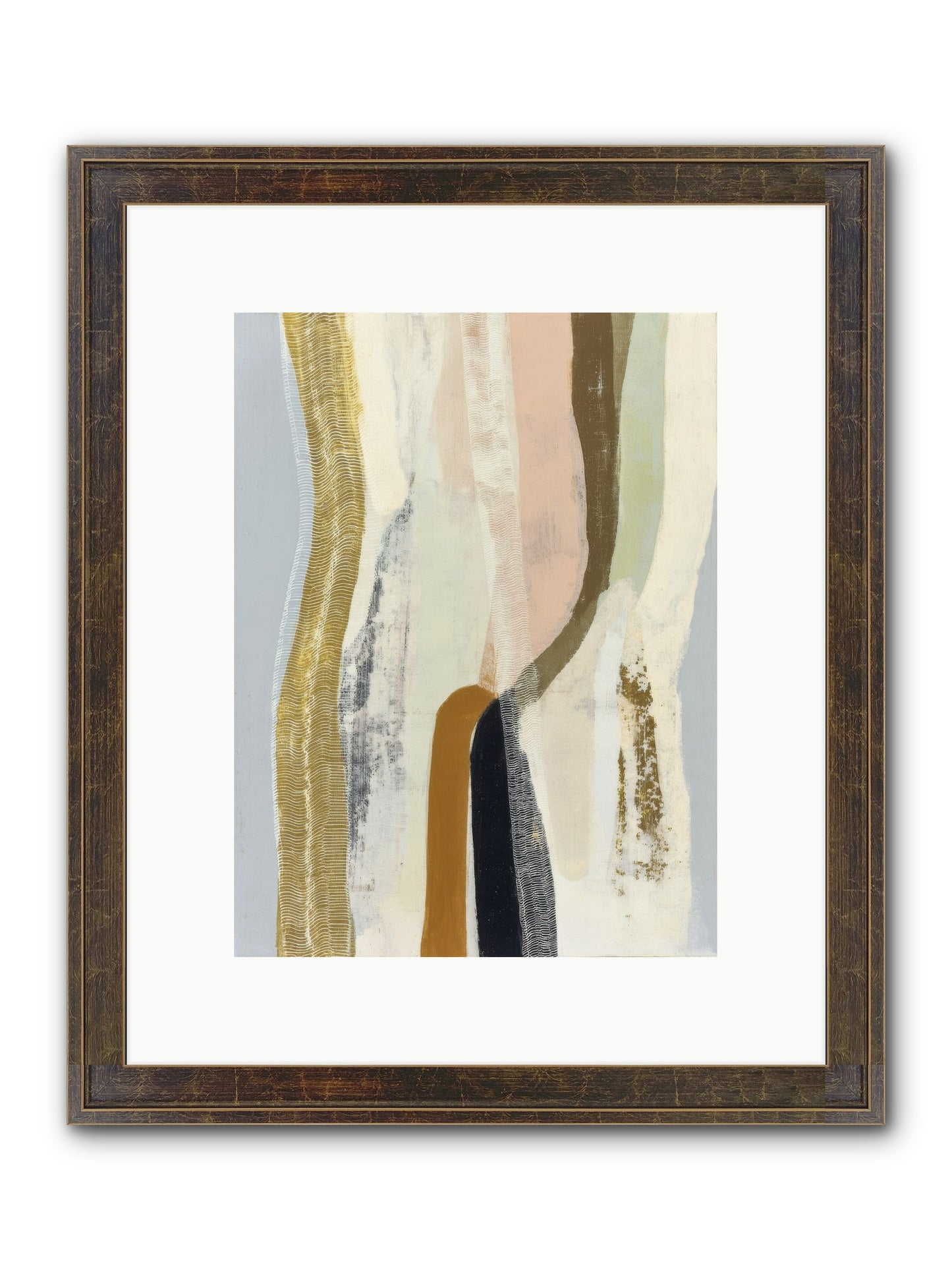 Quell Framed Print - Slimwoods Black/Gold 9x12