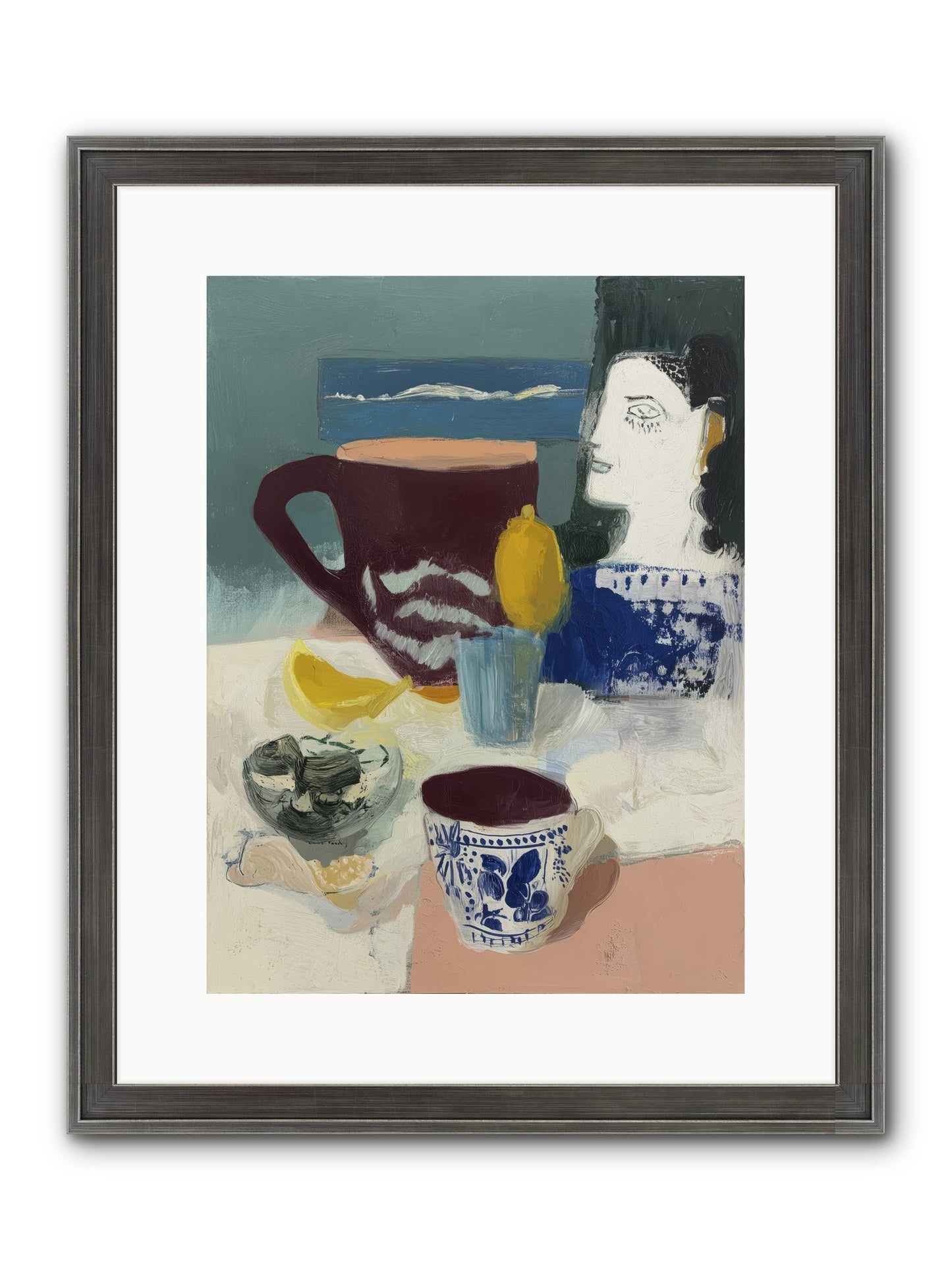 Quick Kiss Framed Print - Slimwoods Black/Silver 12x16