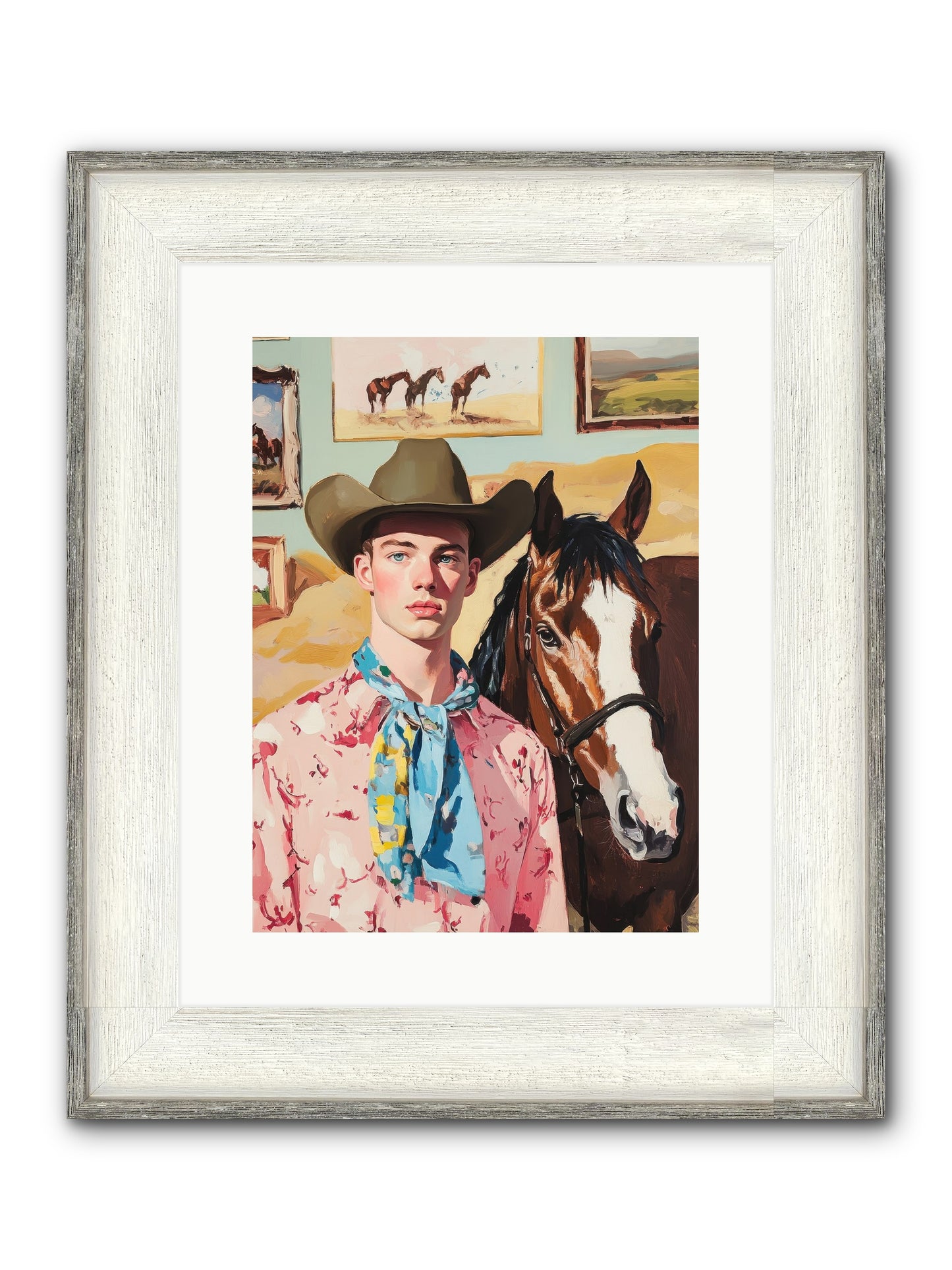 Quicksilver Fable Framed Print - Driftwood White 12x16