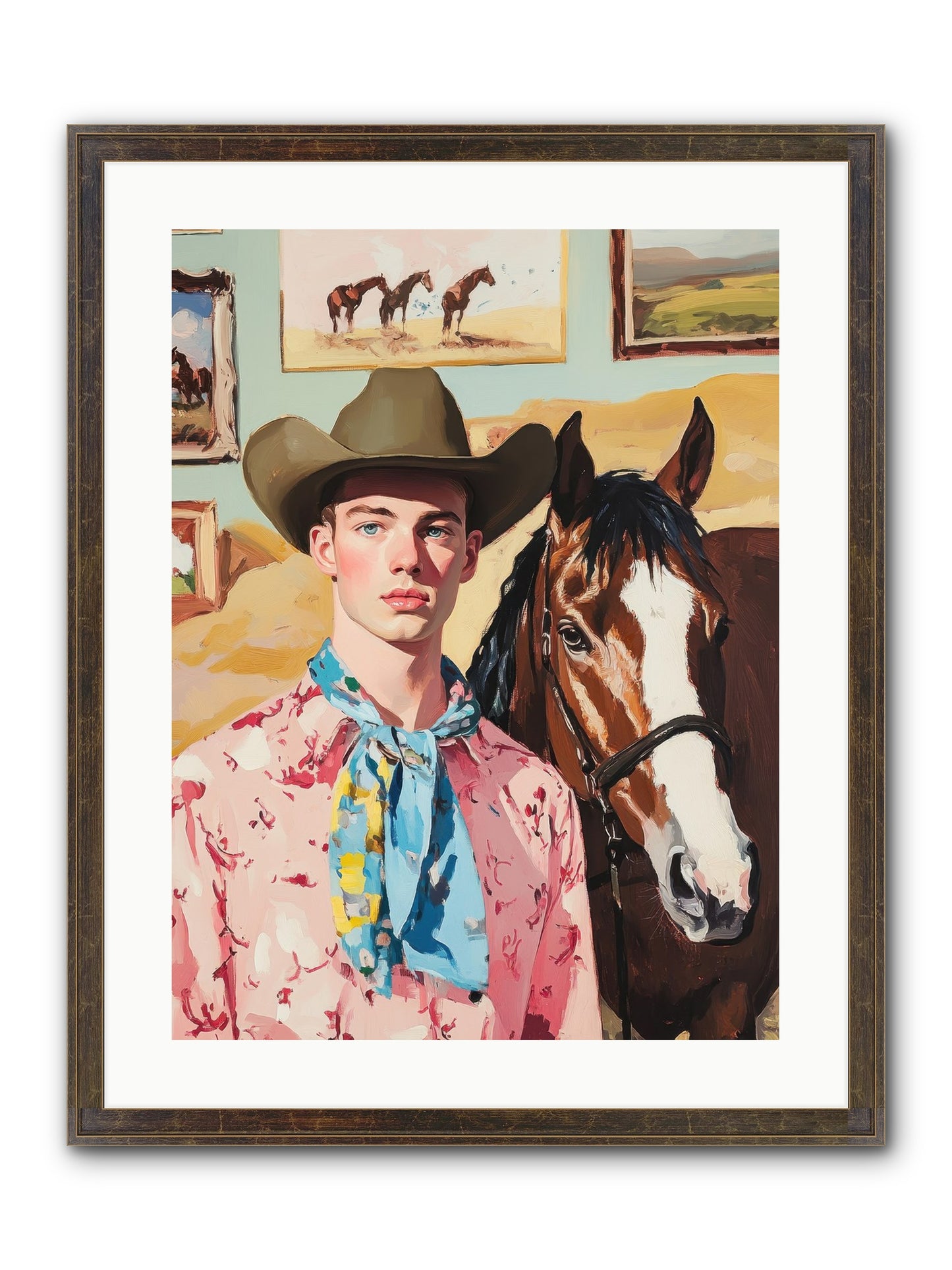 Quicksilver Fable Framed Print - Slimwoods Black/Gold 18x24
