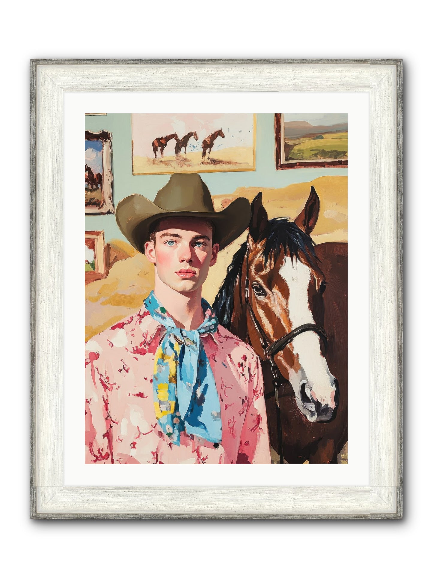 Quicksilver Fable Framed Print - Driftwood White 24x32