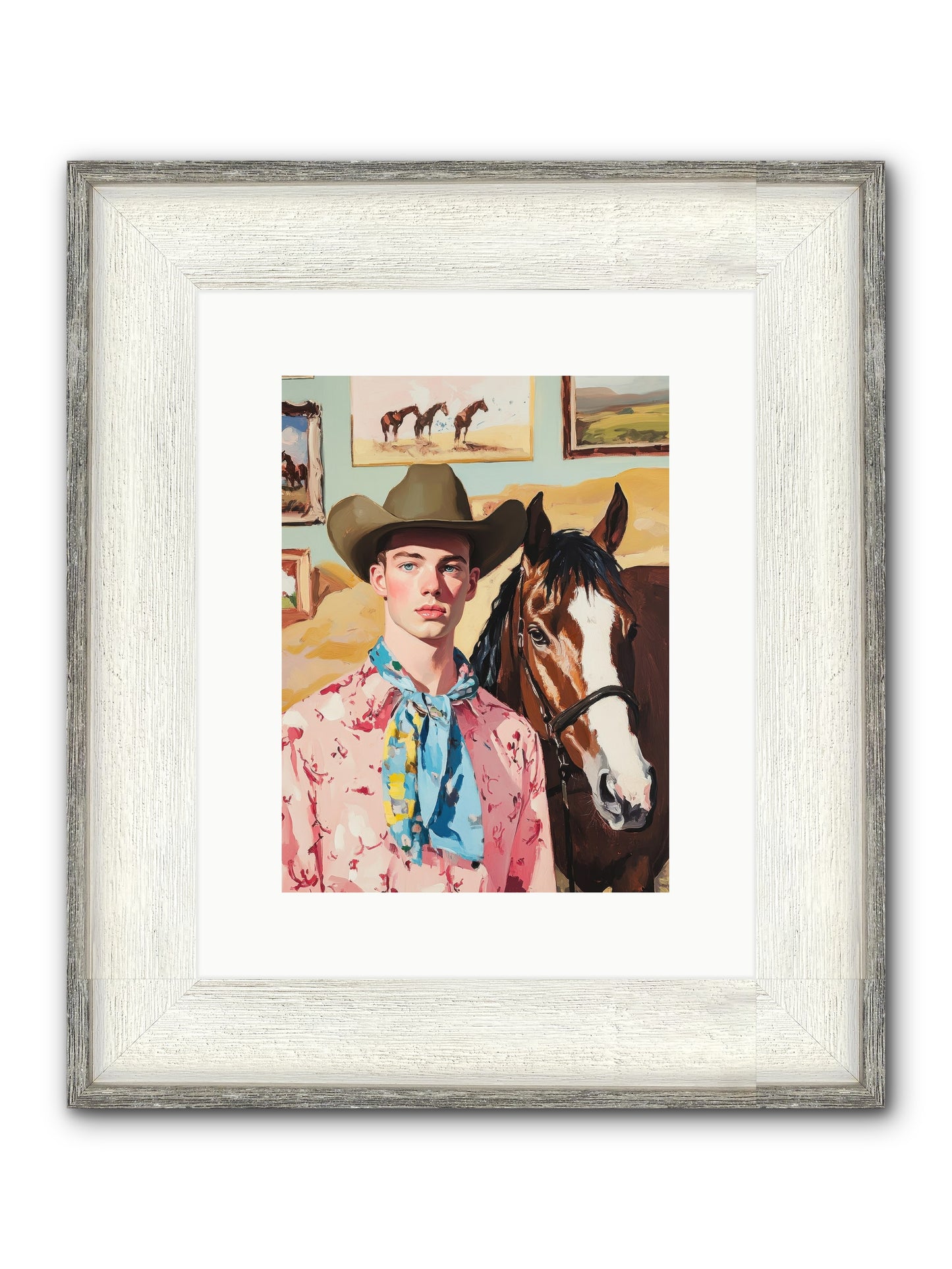 Quicksilver Fable Framed Print - Driftwood White 9x12
