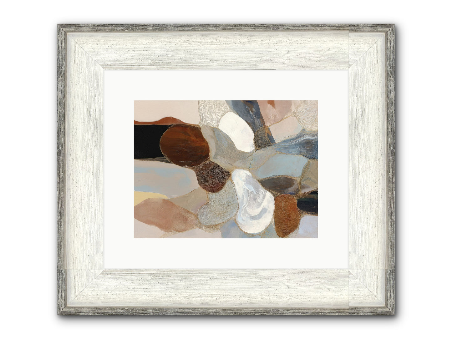 Quiescent Framed Print - Driftwood White 12x9