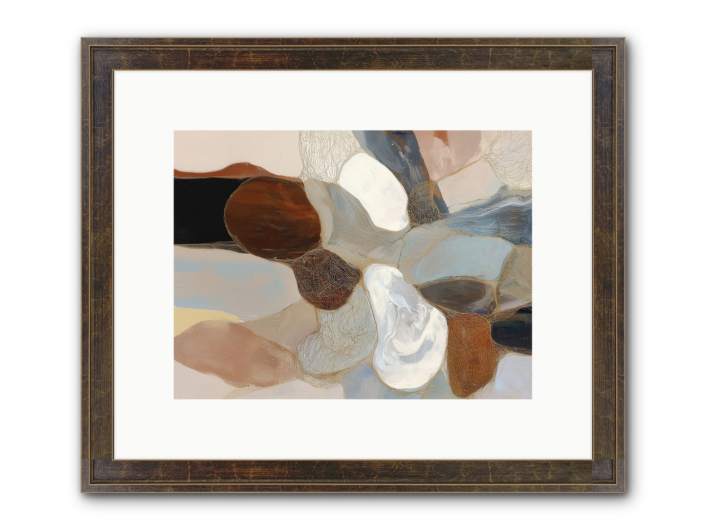 Quiescent Framed Print - Slimwoods Black/Gold 12x9