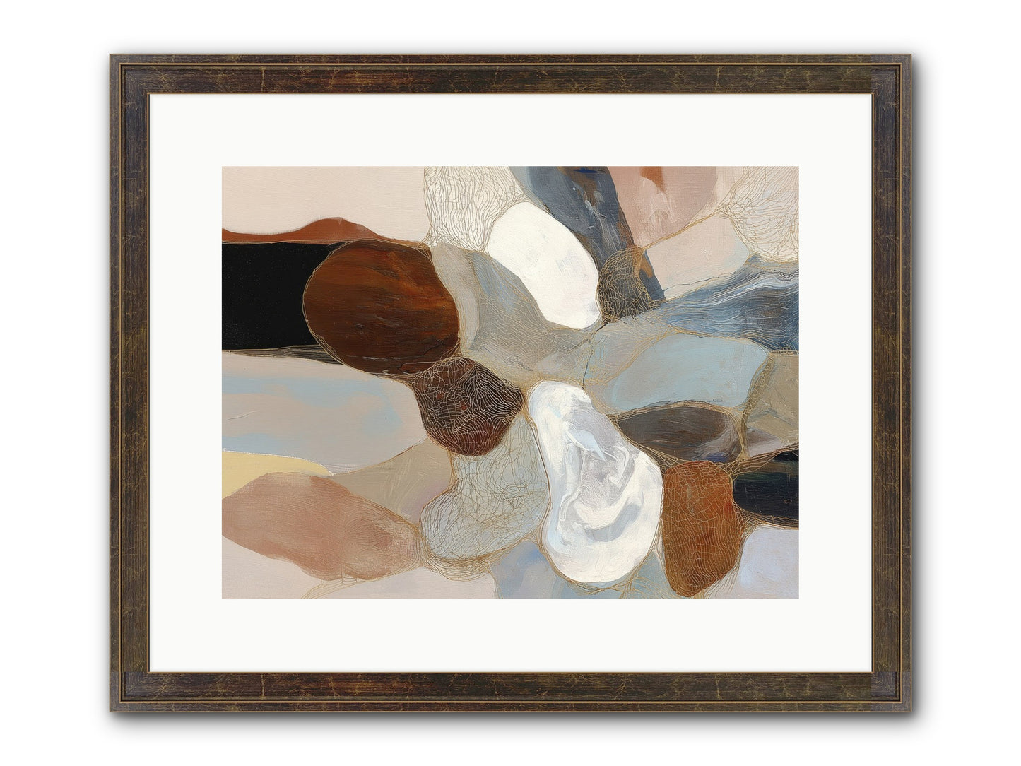 Quiescent Framed Print - Slimwoods Black/Gold 16x12