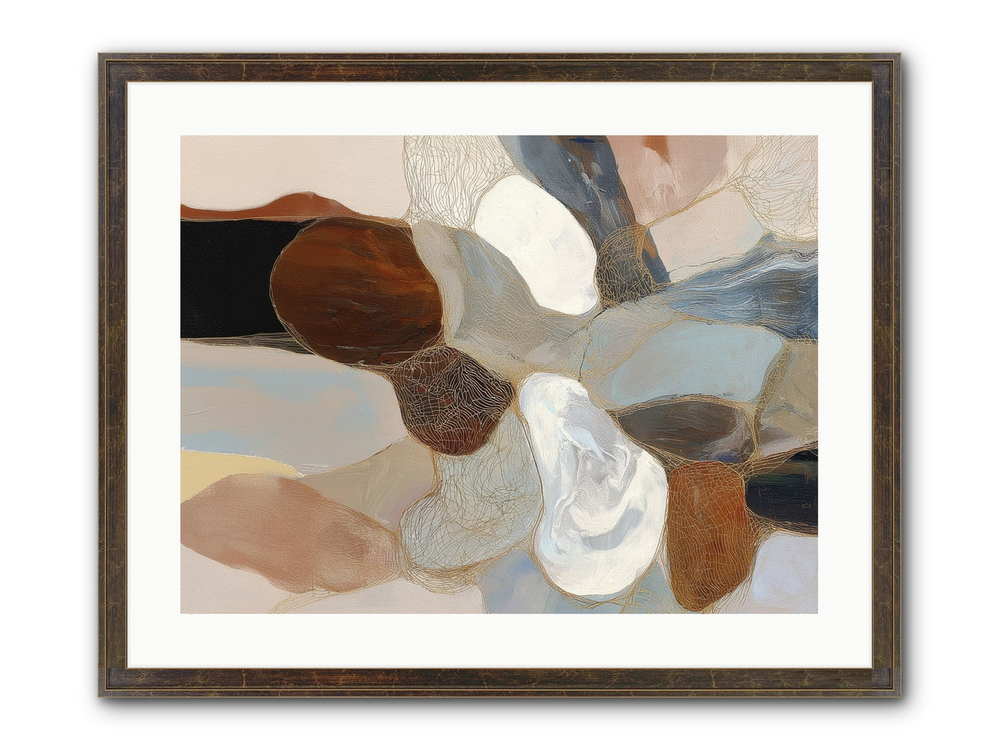 Quiescent Framed Print - Slimwoods Black/Gold 24x18