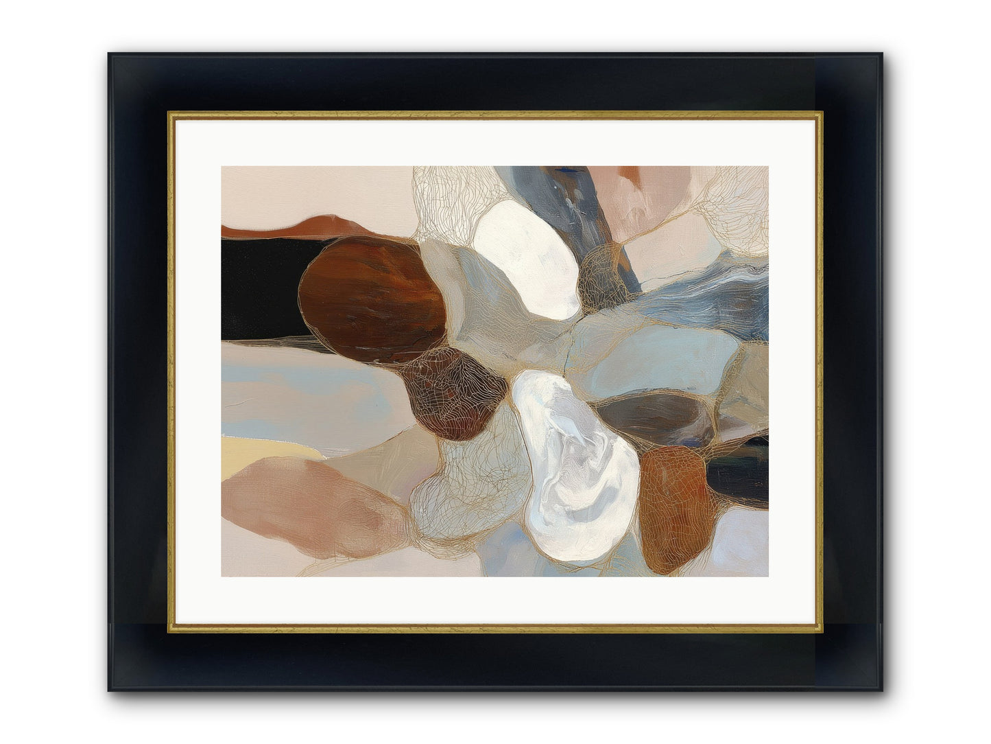 Quiescent Framed Print - Wide Black w/Gold 24x18