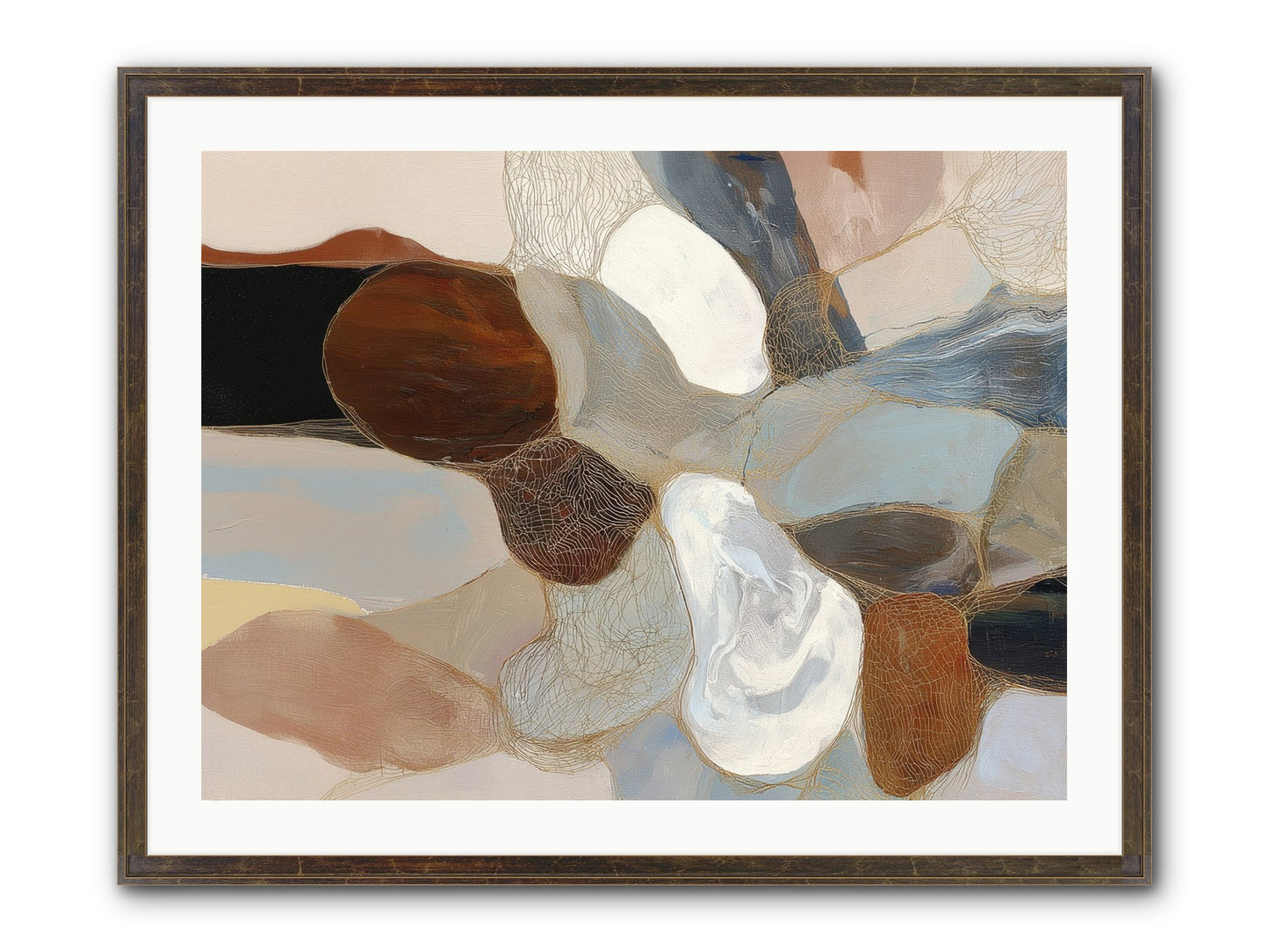 Quiescent Framed Print - Slimwoods Black/Gold 32x24