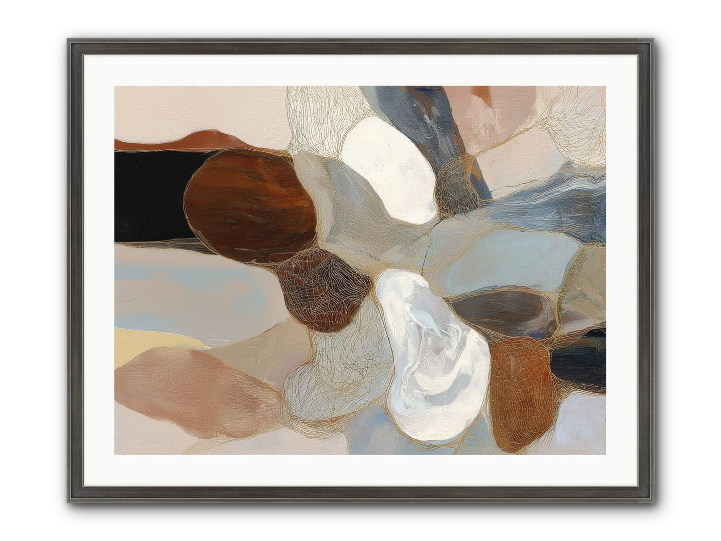Quiescent Framed Print - Slimwoods Black/Silver 32x24