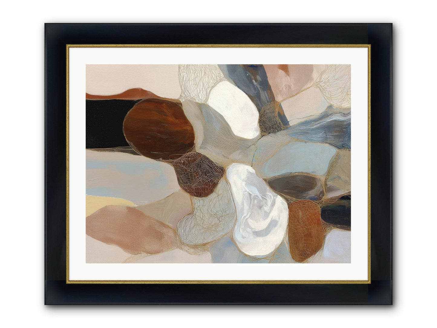 Quiescent Framed Print - Wide Black w/Gold 32x24