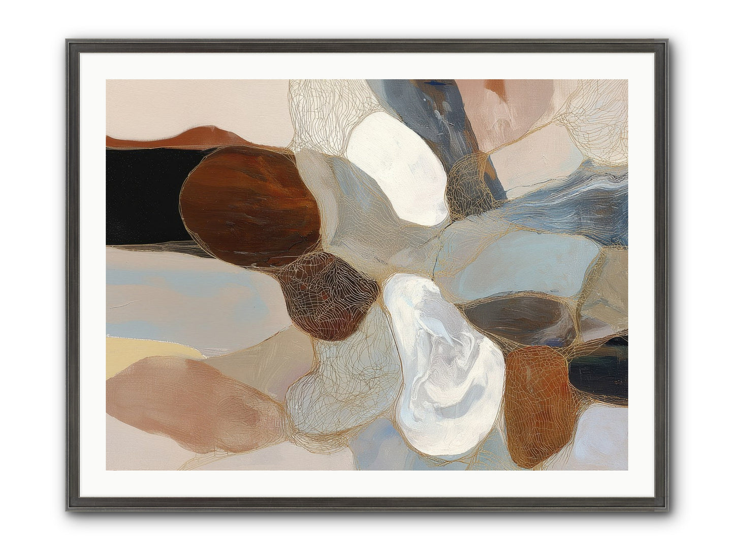 Quiescent Framed Print - Slimwoods Black/Silver 40x30