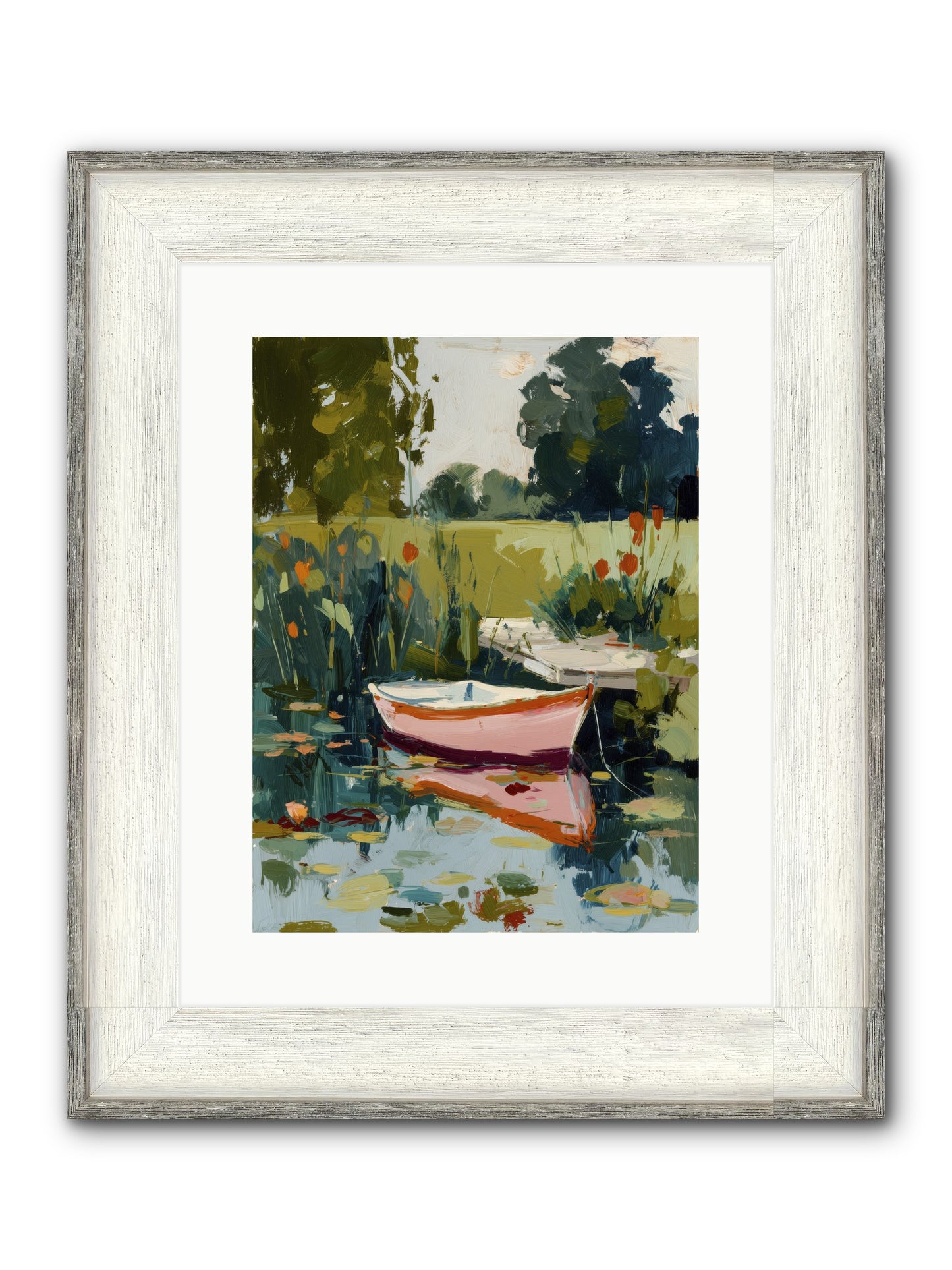 Quiet Adventures Framed Print - Driftwood White 12x16