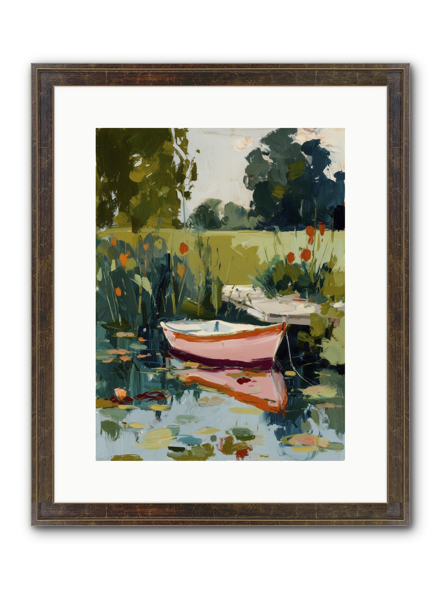 Quiet Adventures Framed Print - Slimwoods Black/Gold 12x16