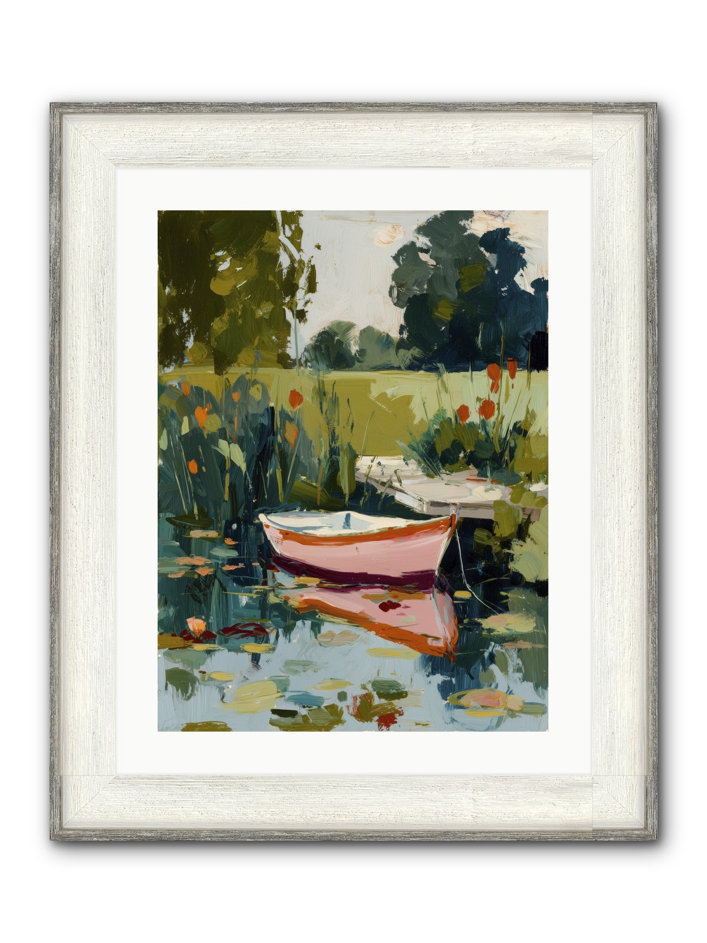 Quiet Adventures Framed Print - Driftwood White 18x24