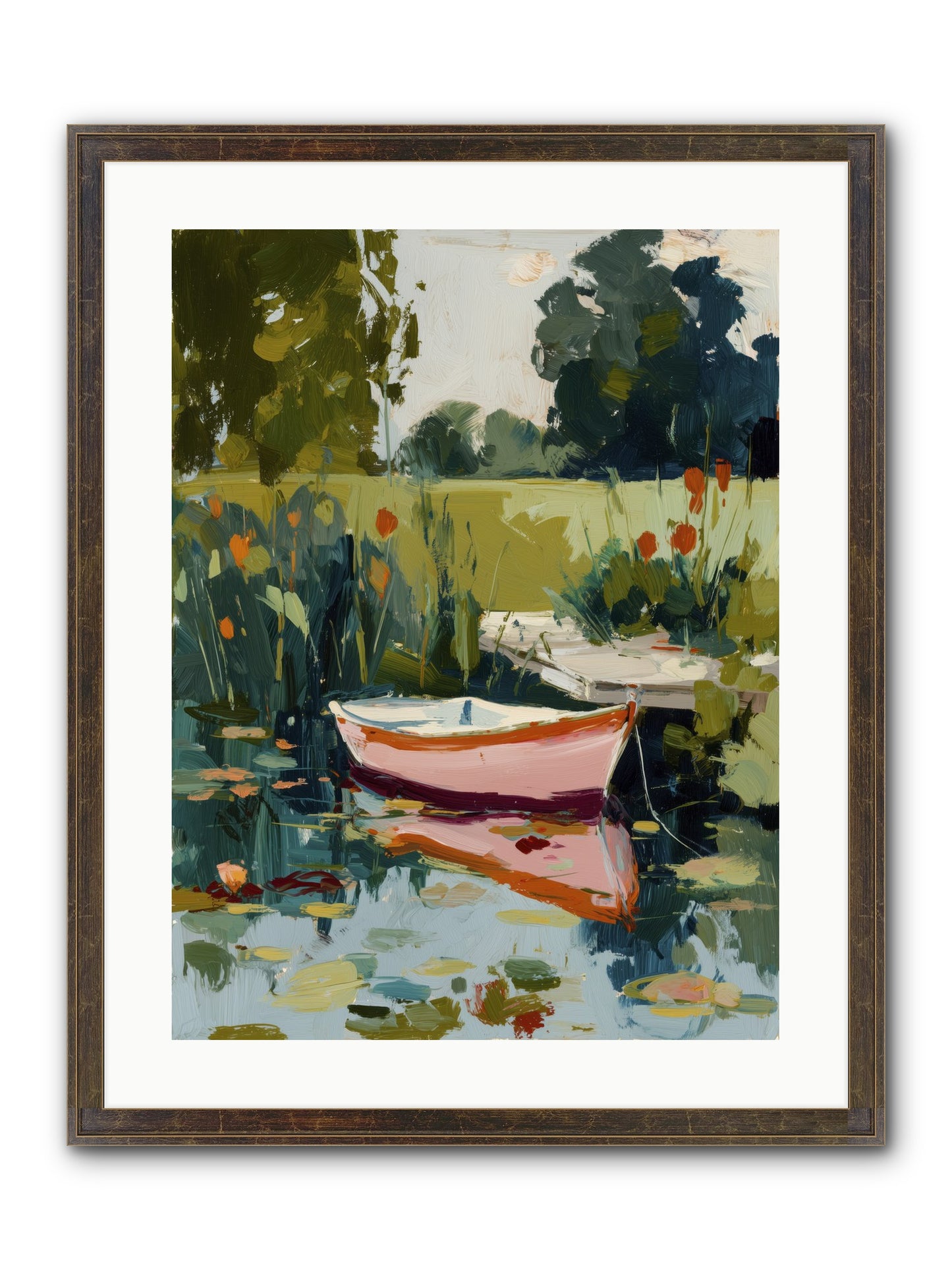 Quiet Adventures Framed Print - Slimwoods Black/Gold 18x24