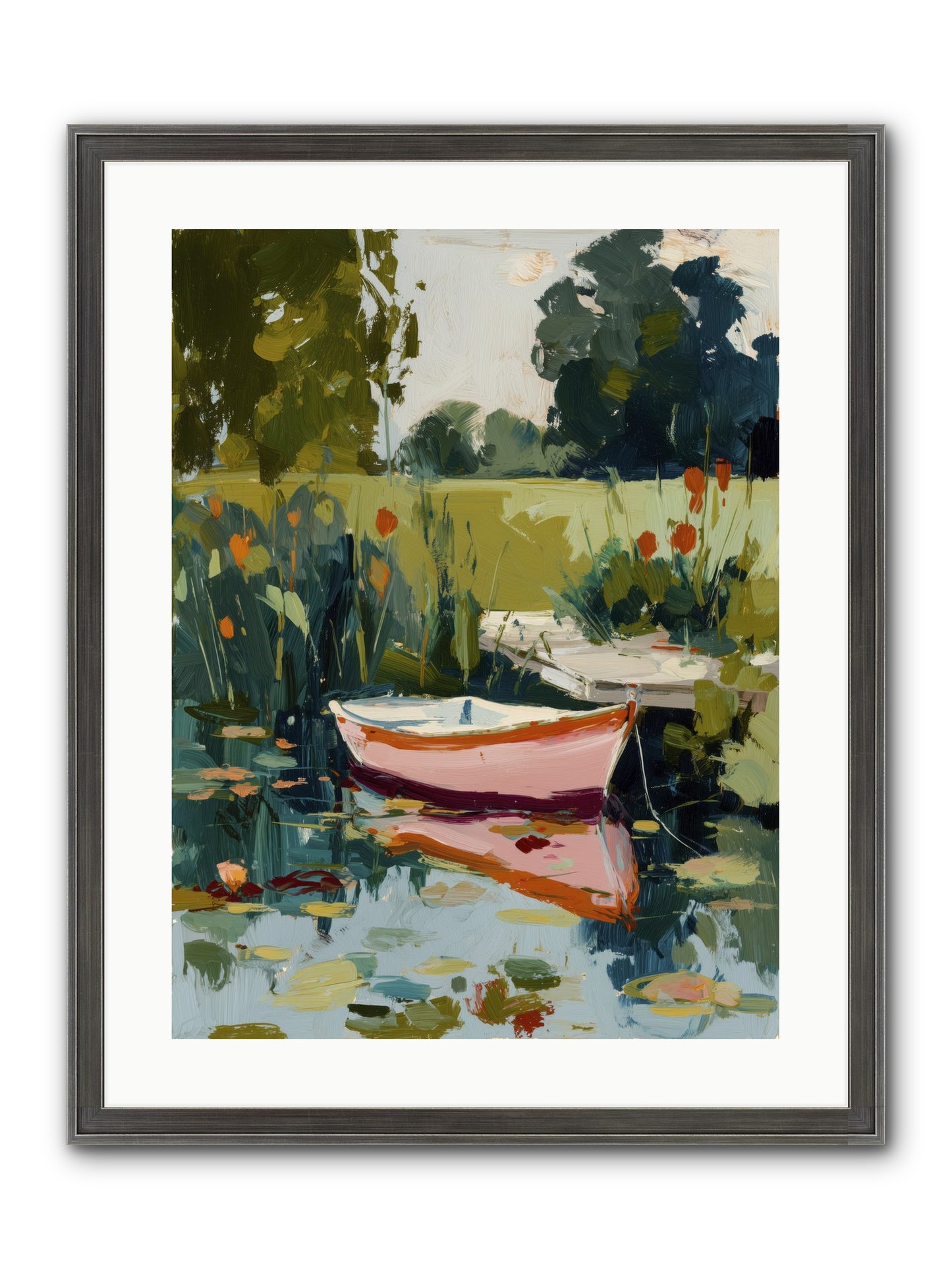 Quiet Adventures Framed Print - Slimwoods Black/Silver 18x24