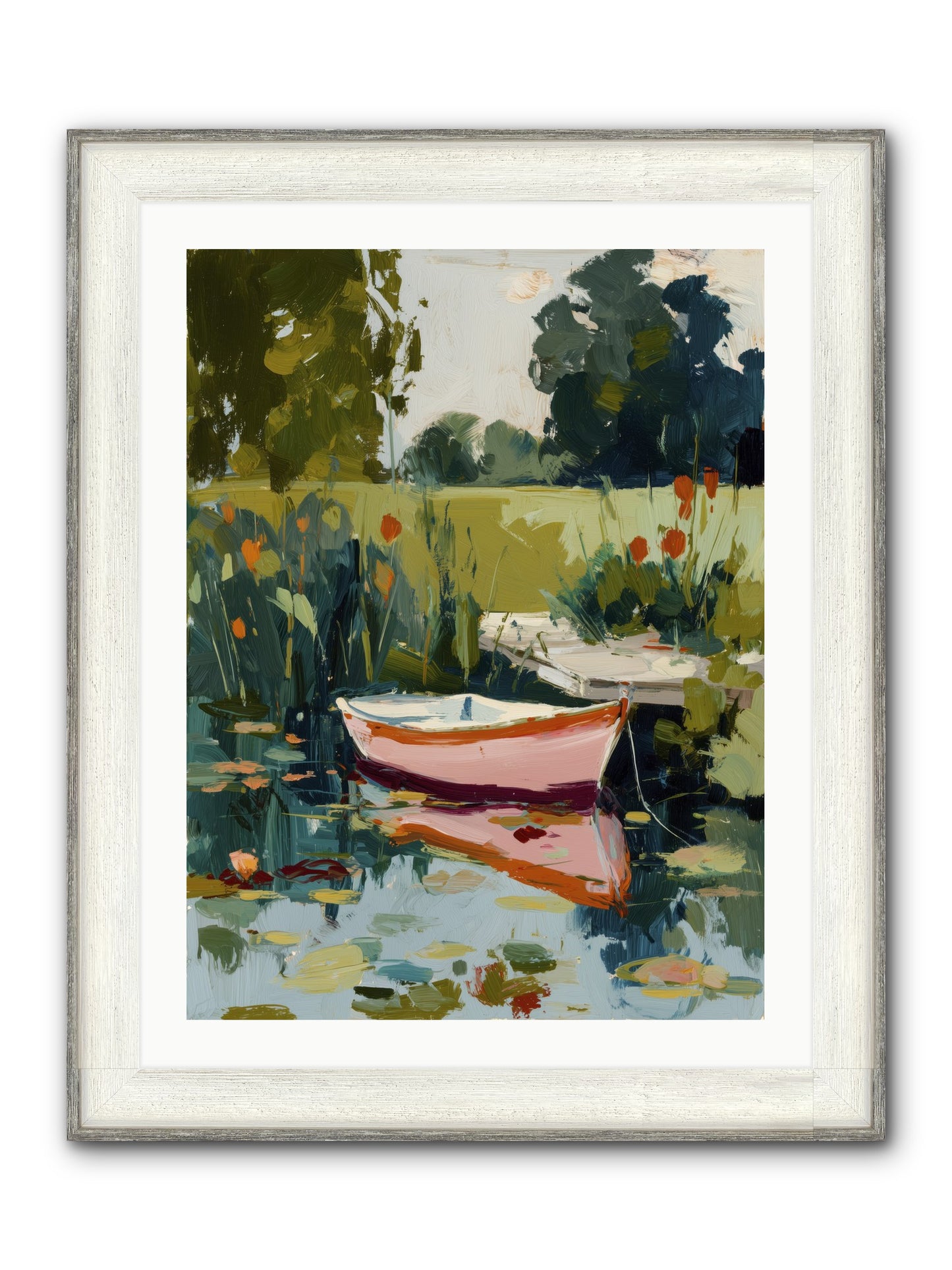 Quiet Adventures Framed Print - Driftwood White 24x32