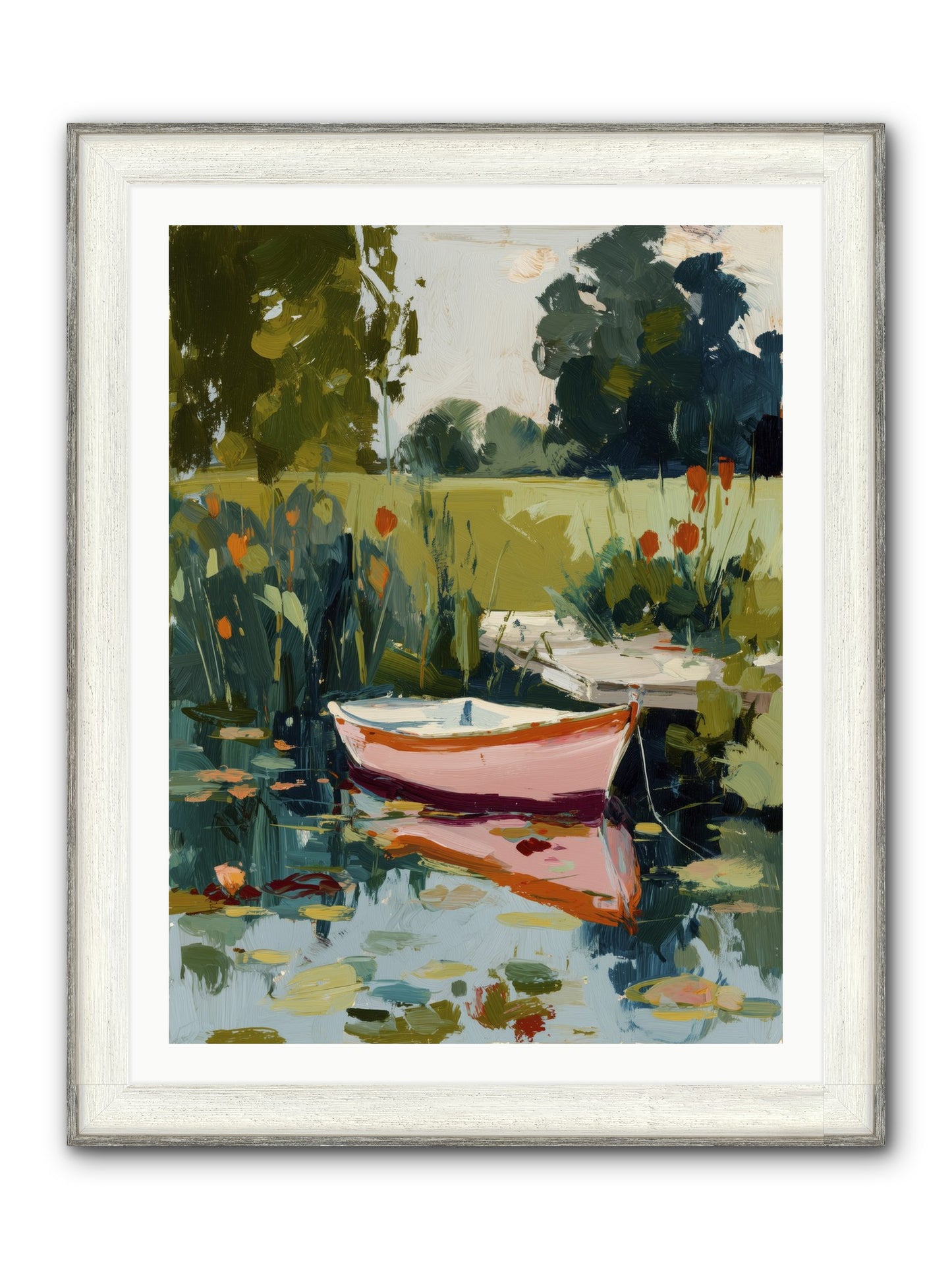 Quiet Adventures Framed Print - Driftwood White 30x40
